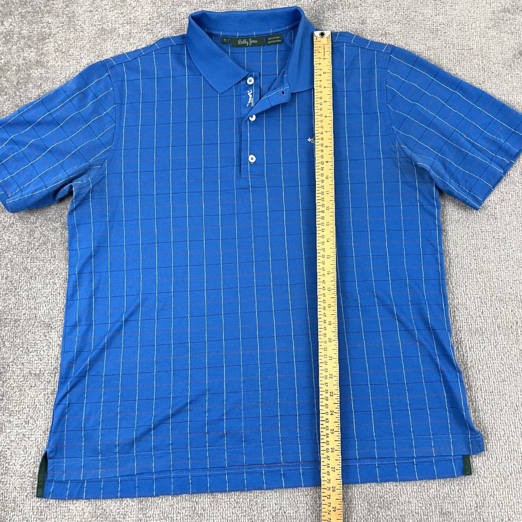 Vintage VINTAGE Murfield Golf Links Polo Shirt Mens Large Blue Bobby Jones Retro Scotland 1744 Size US L / EU 52-54 / 3 - 5 Thumbnail