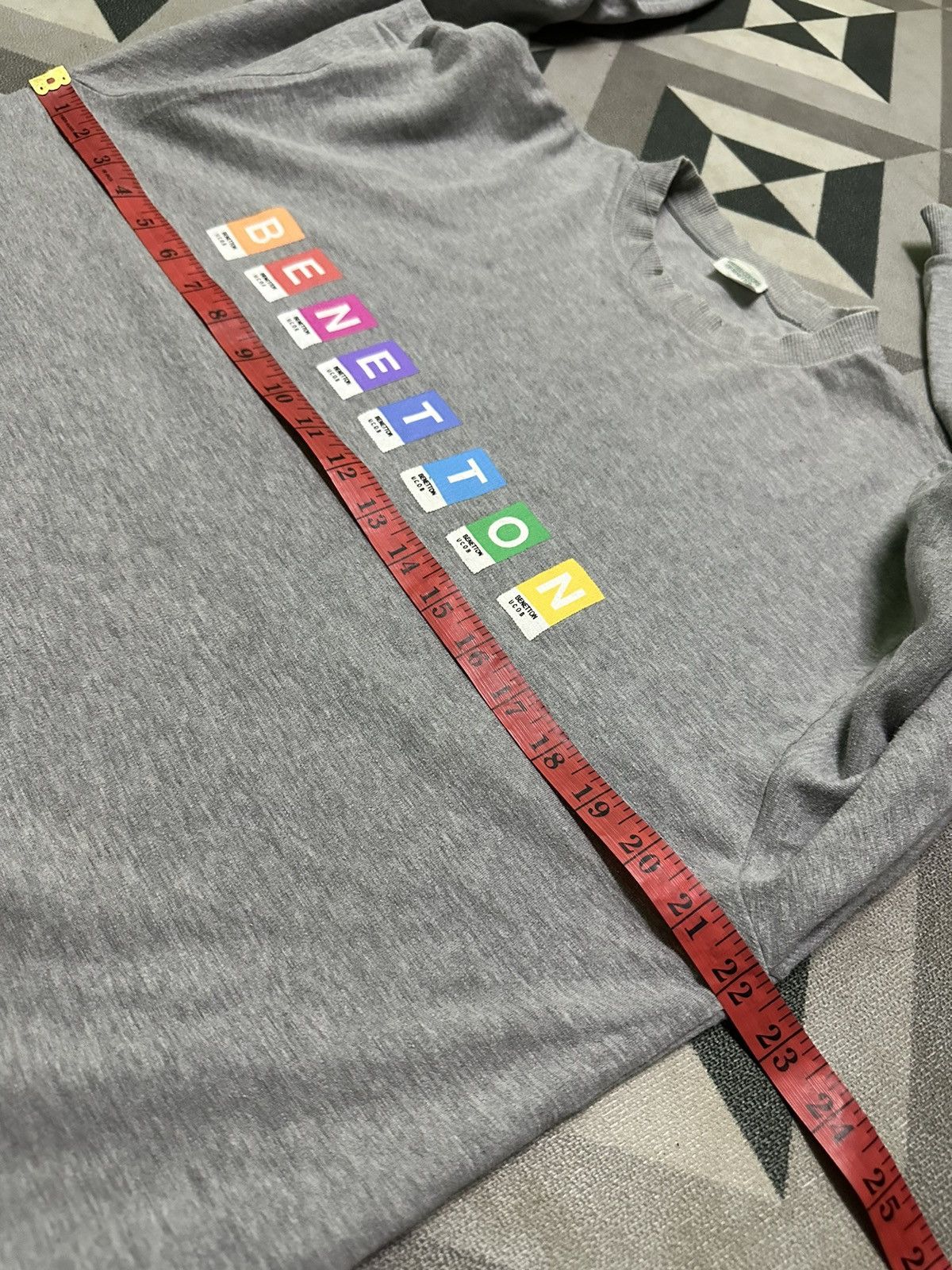 Benetton Benetton multicolour logo sweatshirt Size US M / EU 48-50 / 2 - 5 Thumbnail