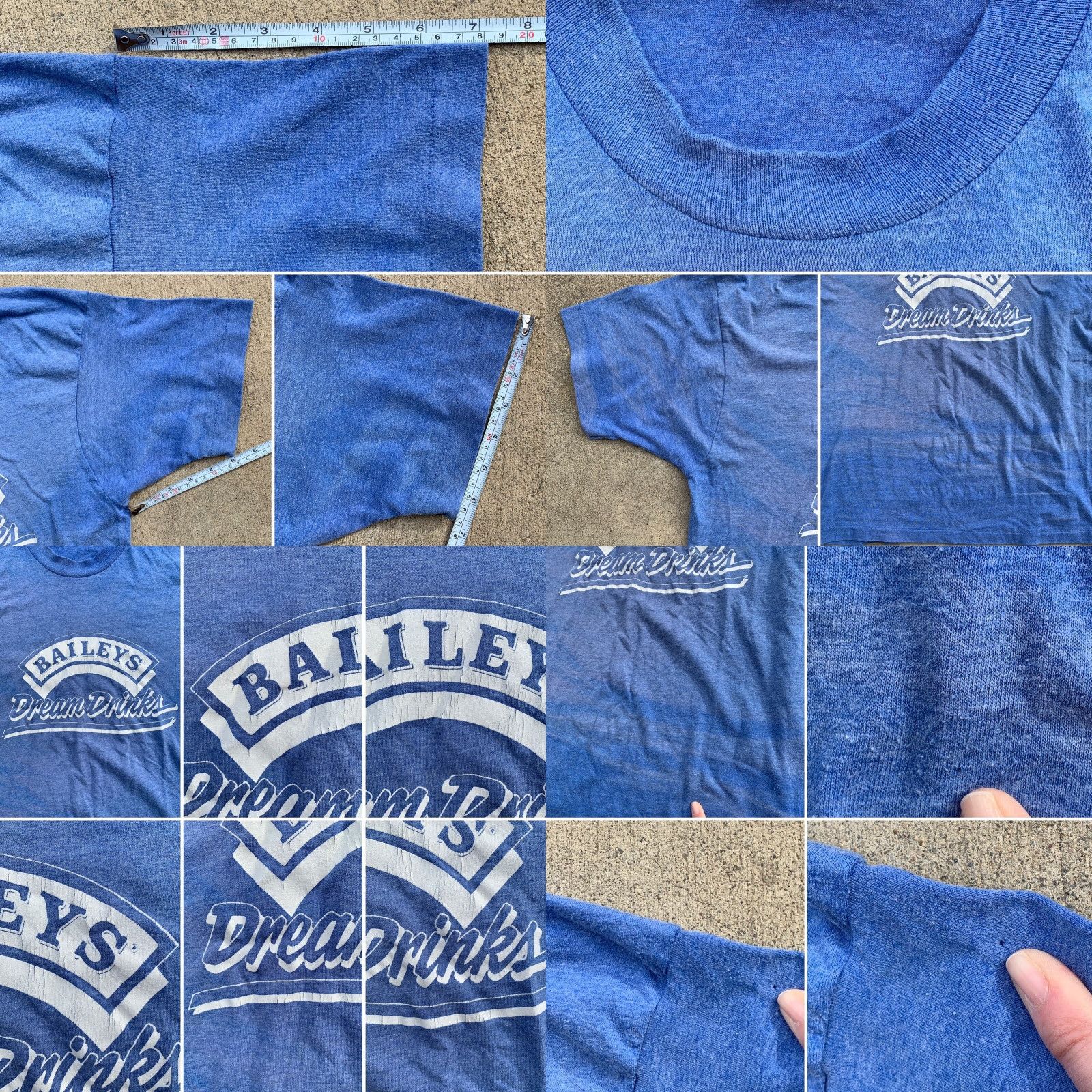 Vintage VINTAGE Screen Stars Bailey’s Dream Drinks T-Shirts XL 80s 1980s Made In USA Men Short Sleeve Graphic Tee Blue United States Size US XL / EU 56 / 4 - 8 Thumbnail