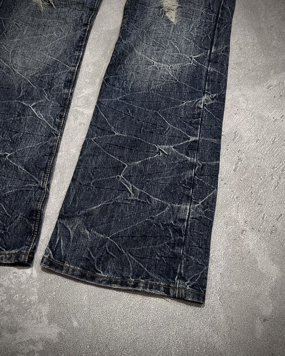 semanticdesign Semantic Design Distressed Washed Blue Jeans Size US 33 - 4 Thumbnail