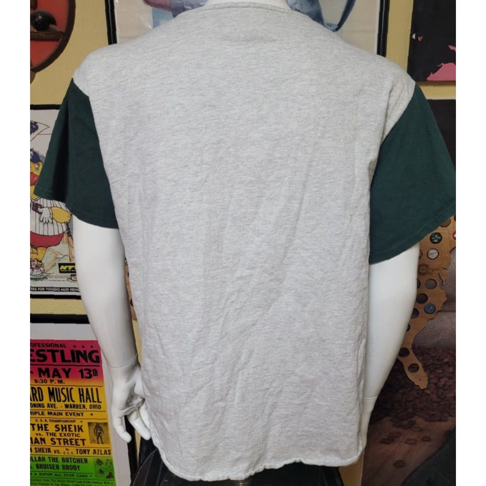Vintage VINTAGE Badger Baseball Jersey Mens L Gray Cotton Jersey Button Up Graphic Tee 100% Cotton Baseball Epicyte Healthcare 90s (if applicable) Size US L / EU 52-54 / 3 - 3 Thumbnail
