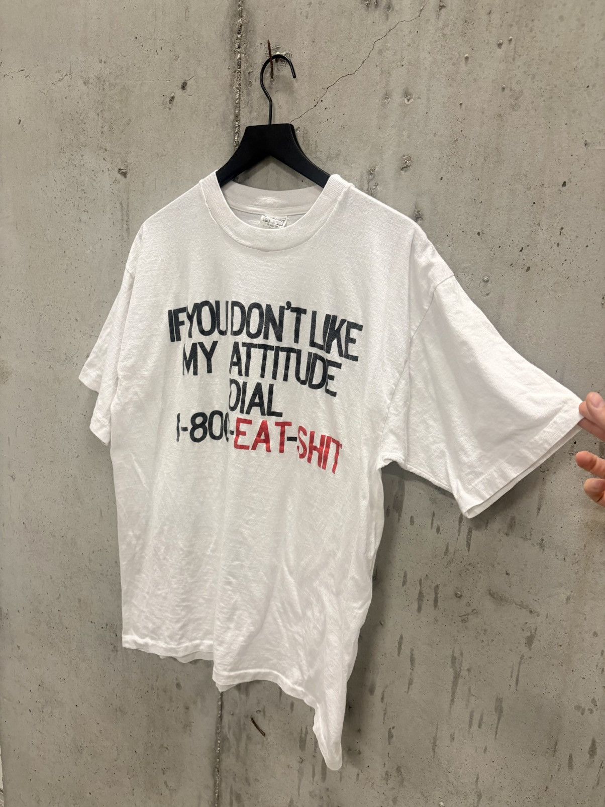 Vintage Vintage 1800 Eat Shit Shirt Faded Thrashed Grunge Band Size US XL / EU 56 / 4 - 2 Thumbnail