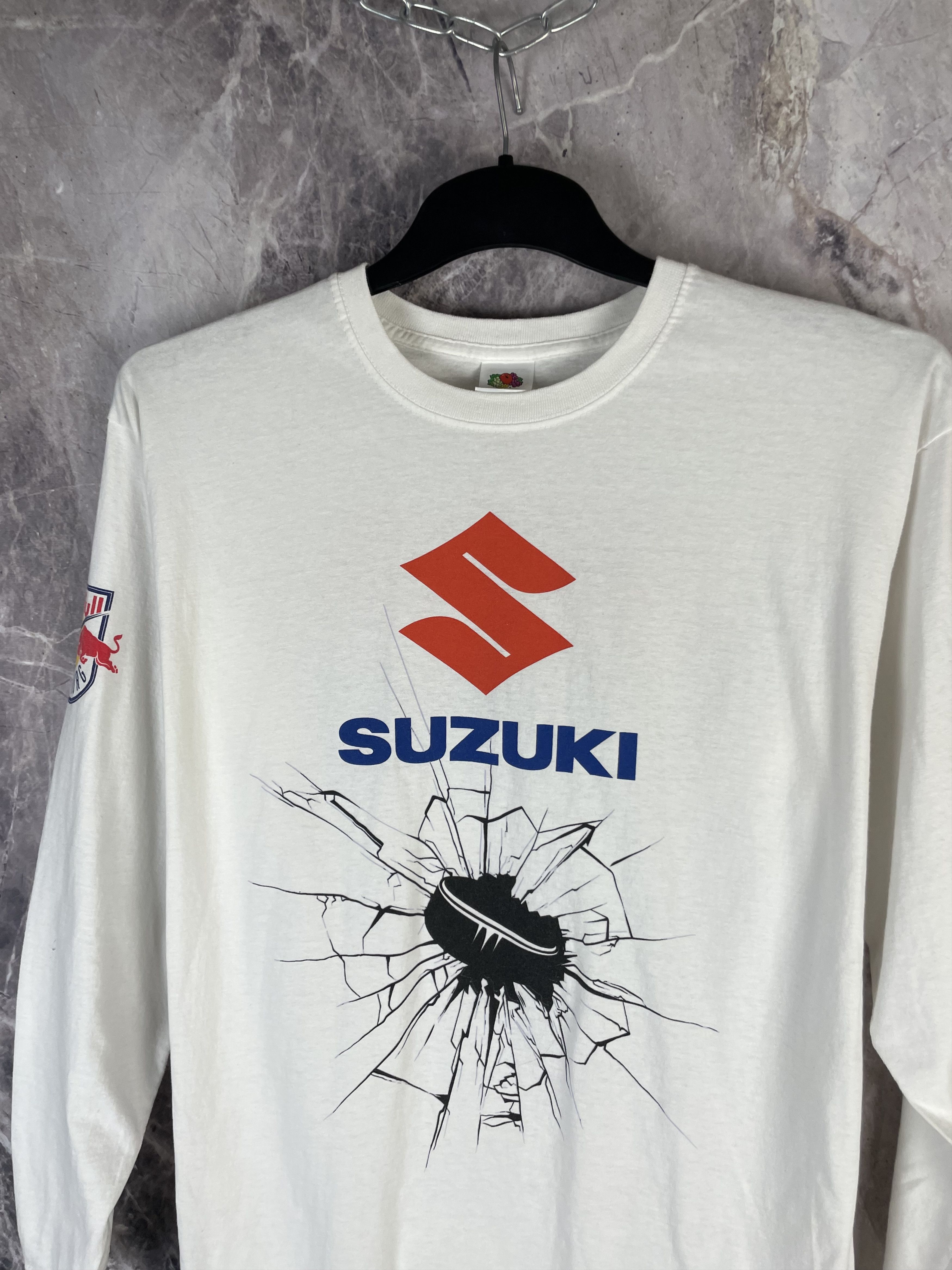 Red Bull Vintage Suzuki Red Bull Longsleeve Size US L / EU 52-54 / 3 - 3 Thumbnail