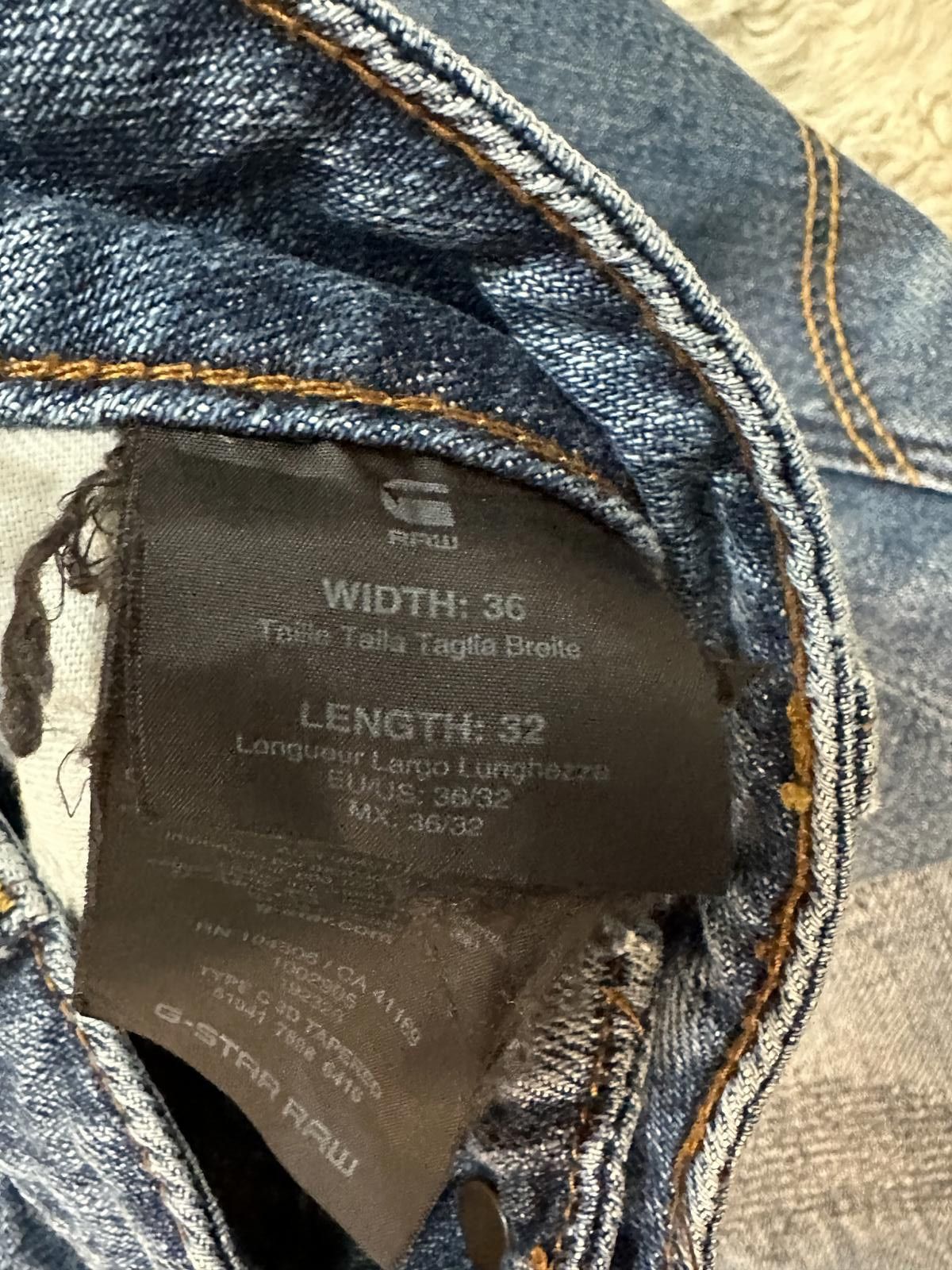 G-Star G Star Raw medium wash Type C 3D Tapered jeans Size 36x32 Size US 36 / EU 52 - 8 Thumbnail