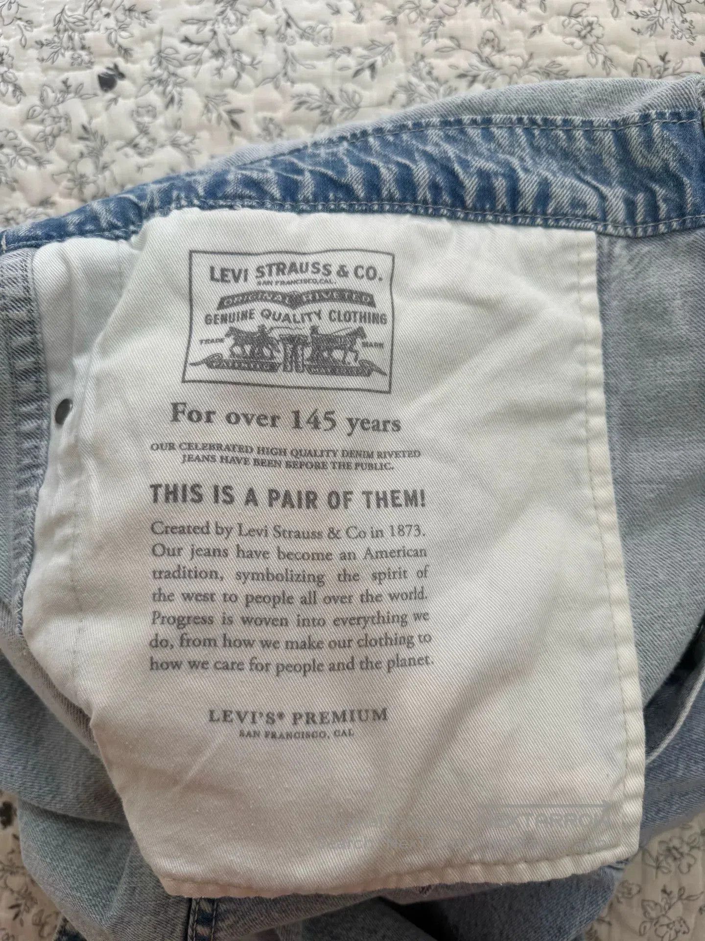 Levi's Levi's Premium Denim Jumpsuit. Size US 31 - 9 Thumbnail