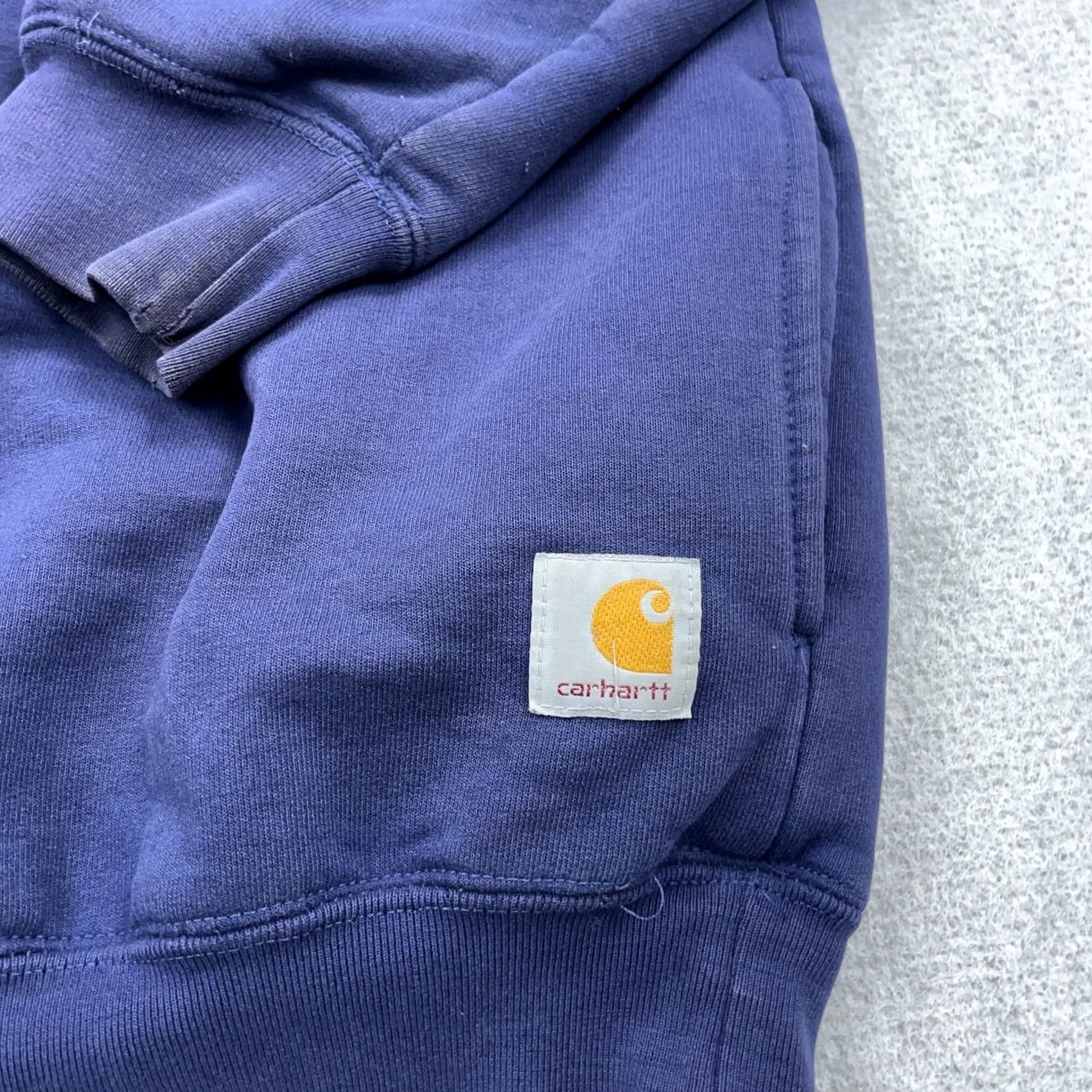 Carhartt VINTAGE Carhartt Sweatshirt Men XXL Crewneck Faded Grunge Thermal Lined Blue 90s Classic Hipster Retro Size US XXL / EU 58 / 5 - 3 Thumbnail
