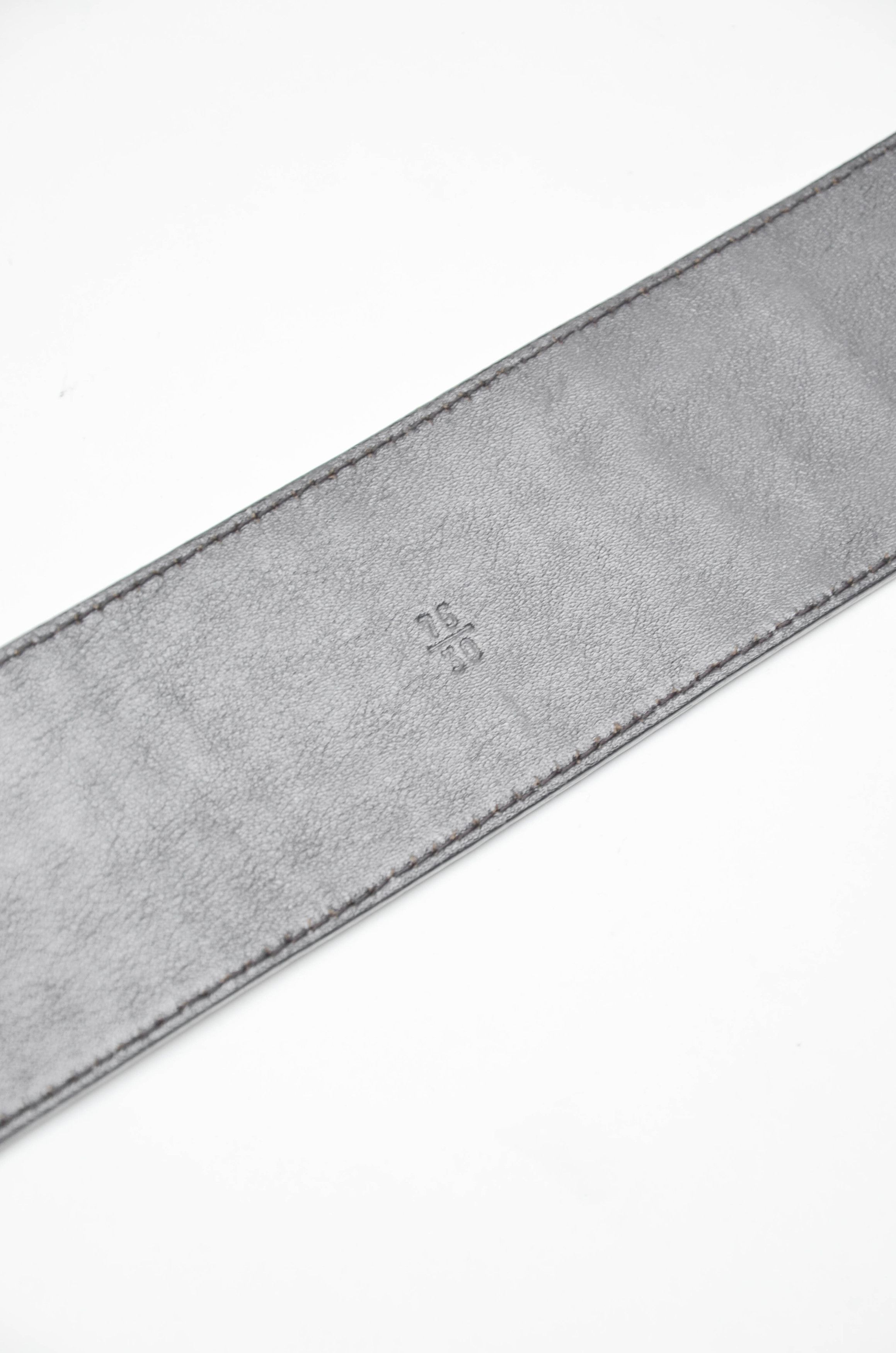 Prada Prada Women’s Crocodile Embossed Brown Leather Belt 75/30 Size ONE SIZE - 7 Thumbnail