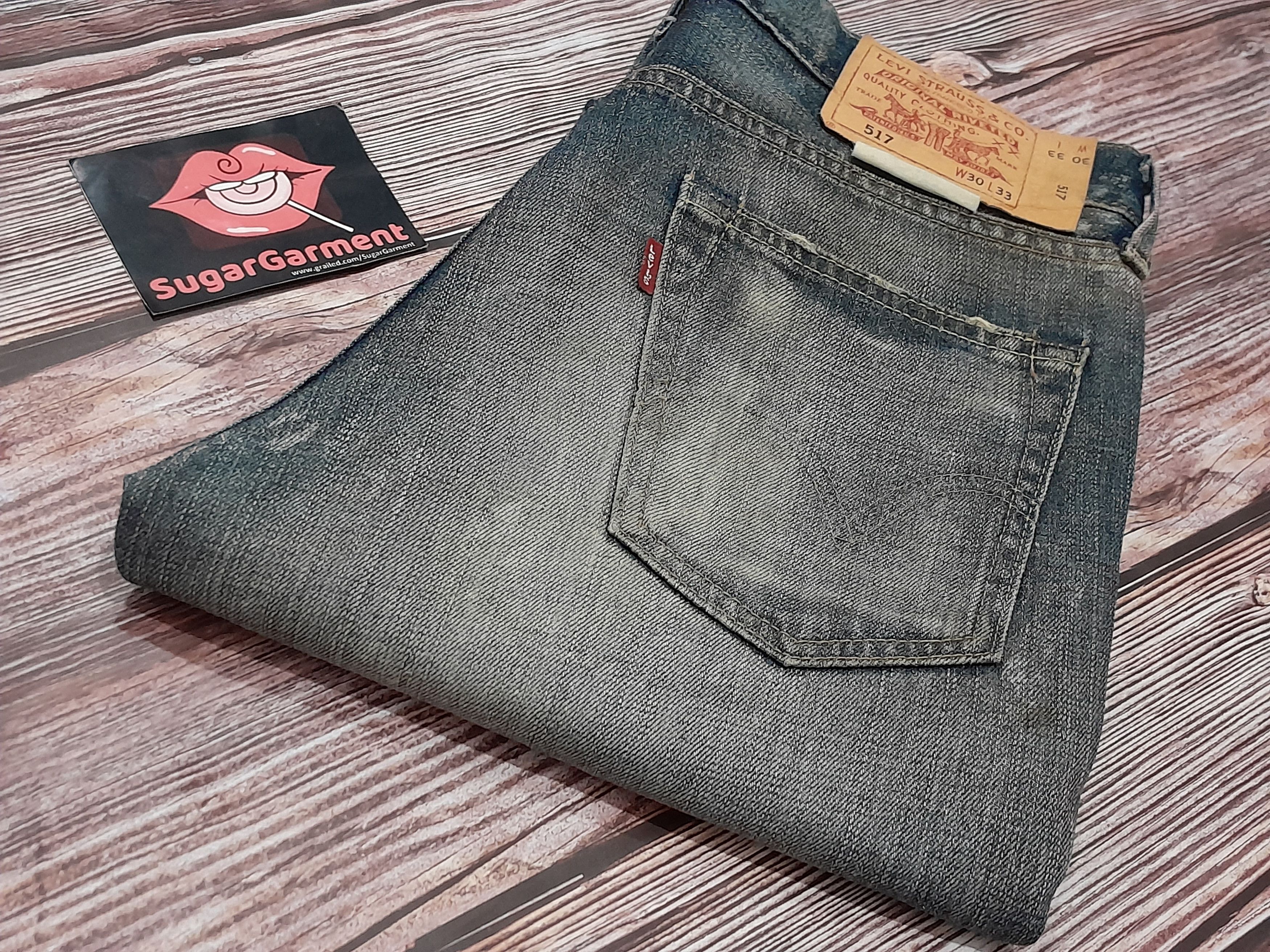 Levi's Levis 517 Jeans Bootcut Distressed Vintage Size US 31 - 22 Thumbnail