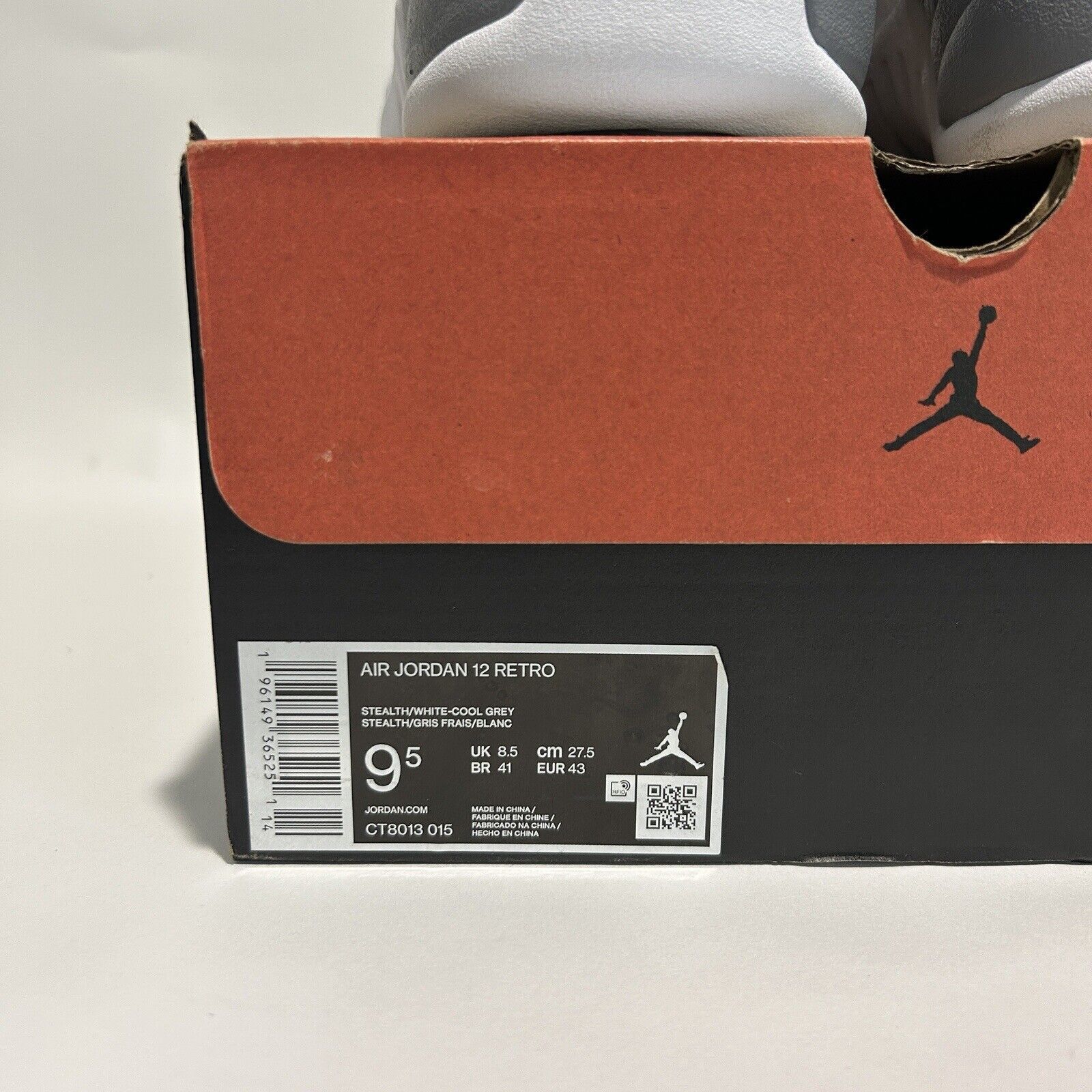 Nike Nike Shoes Air Jordan 12 Retro “Stealth” 2024 Size US 9.5 / EU 42-43 - 5 Thumbnail