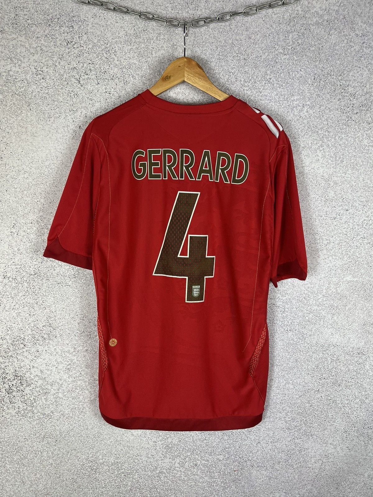 Umbro Vintage Umbro England Gerrard 2007 Home Soccer Jersey Shirt Size US L / EU 52-54 / 3 - 1 Thumbnail
