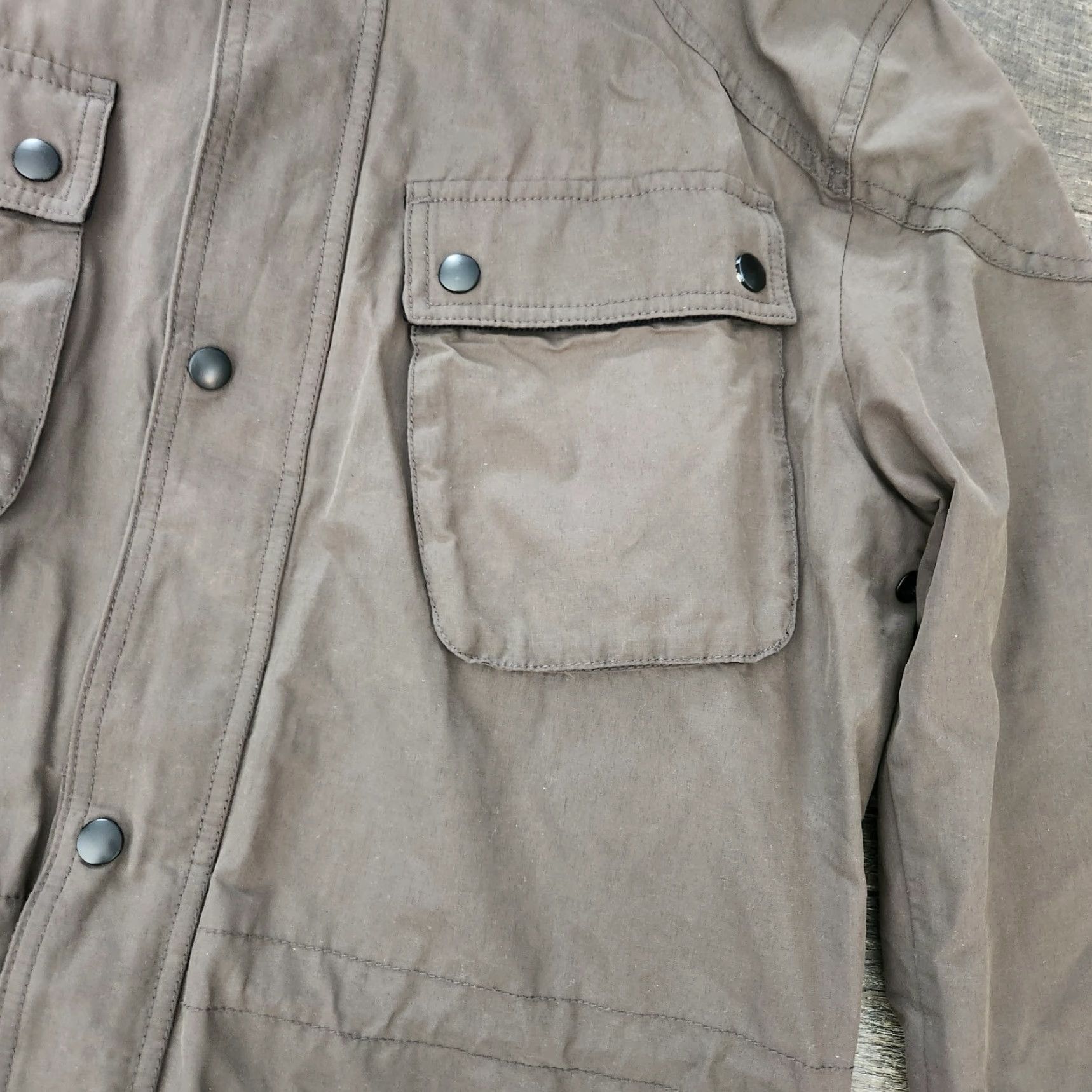 Banana Republic Banana Republic Field Jacket Mens L Water Resistant Canvas Corduroy Barn Chore Green Military Jacket Mens L Size US L / EU 52-54 / 3 - 5 Thumbnail