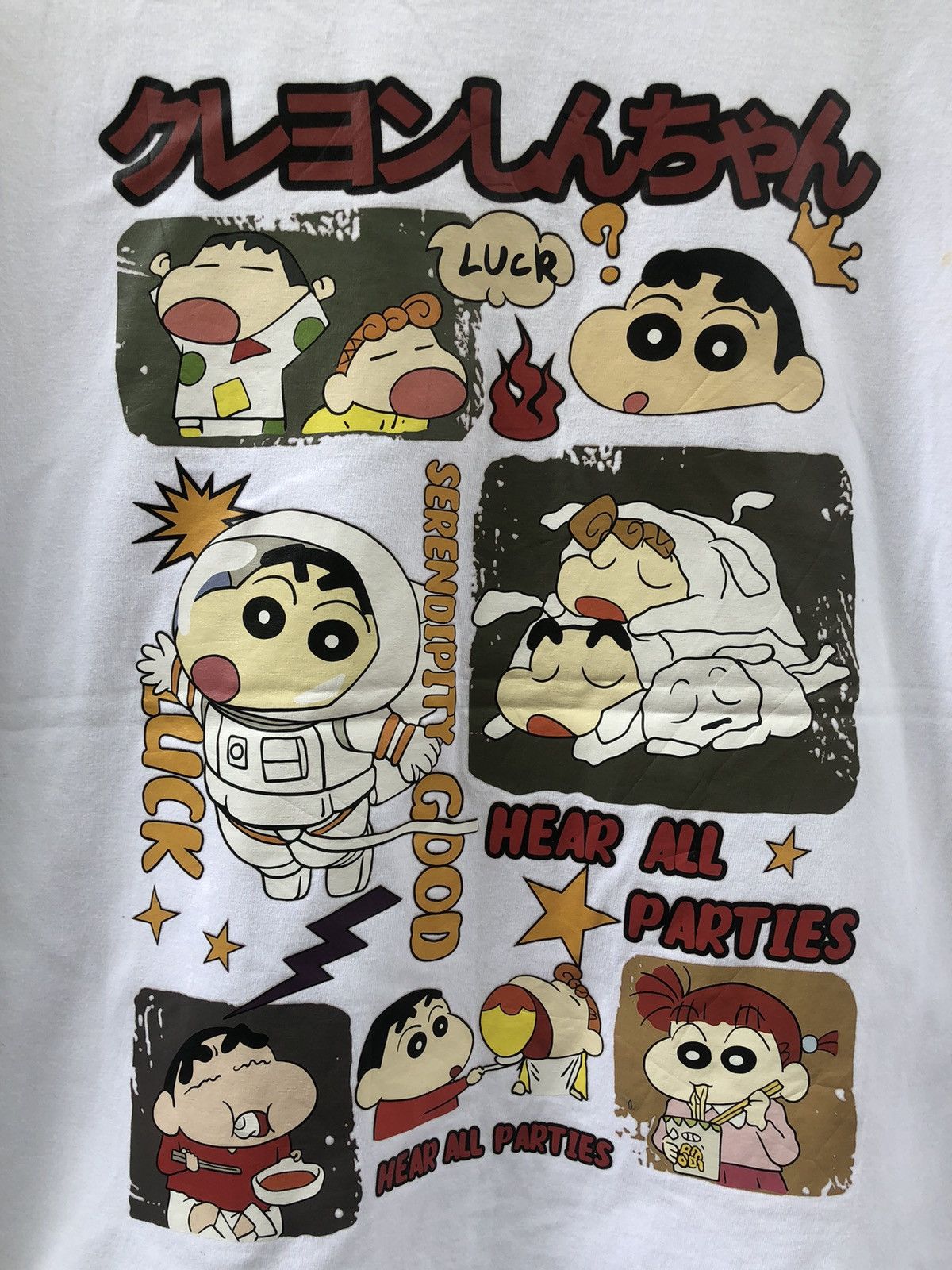 Anime × Japanese Brand × Vintage Vintage Japanese Anime Crayon Shinchan Backhit Tshirt Size US XL / EU 56 / 4 - 7 Thumbnail