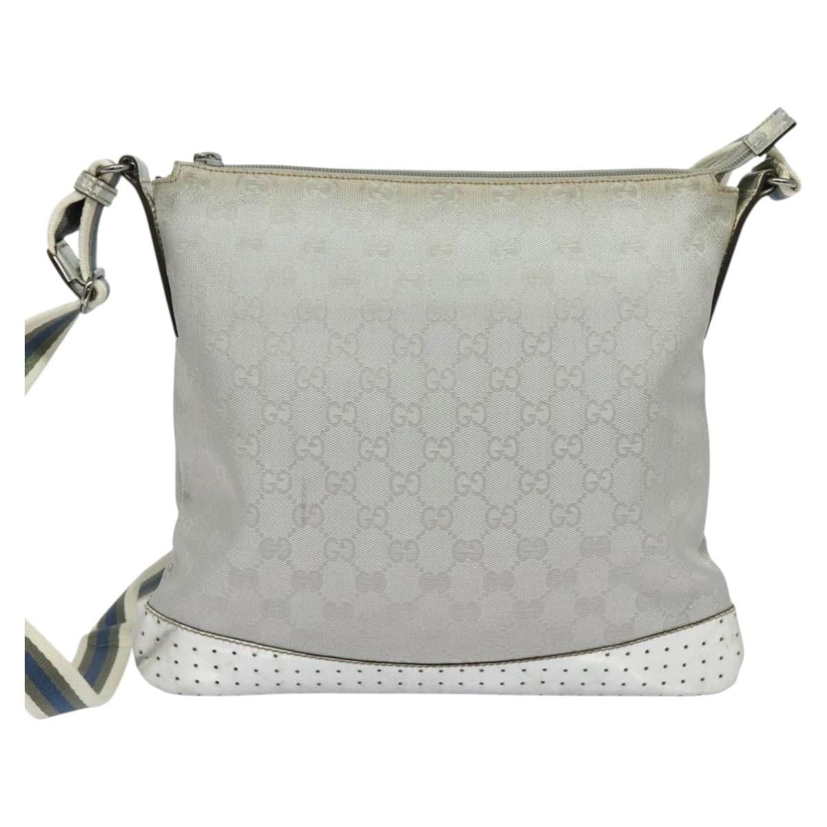 Gucci GUCCI GG Canvas Shoulder Bag Silver Size ONE SIZE - 3 Thumbnail