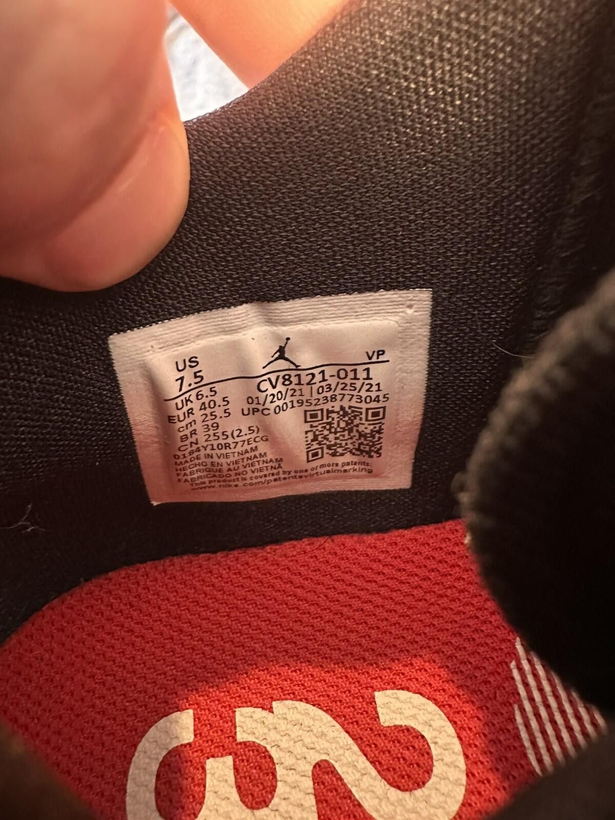 Jordan Brand Jordan Delta 2 React M 7.5 / W9 CV8121-011 Chicago Bulls Size US 7.5 / EU 40-41 - 6 Thumbnail