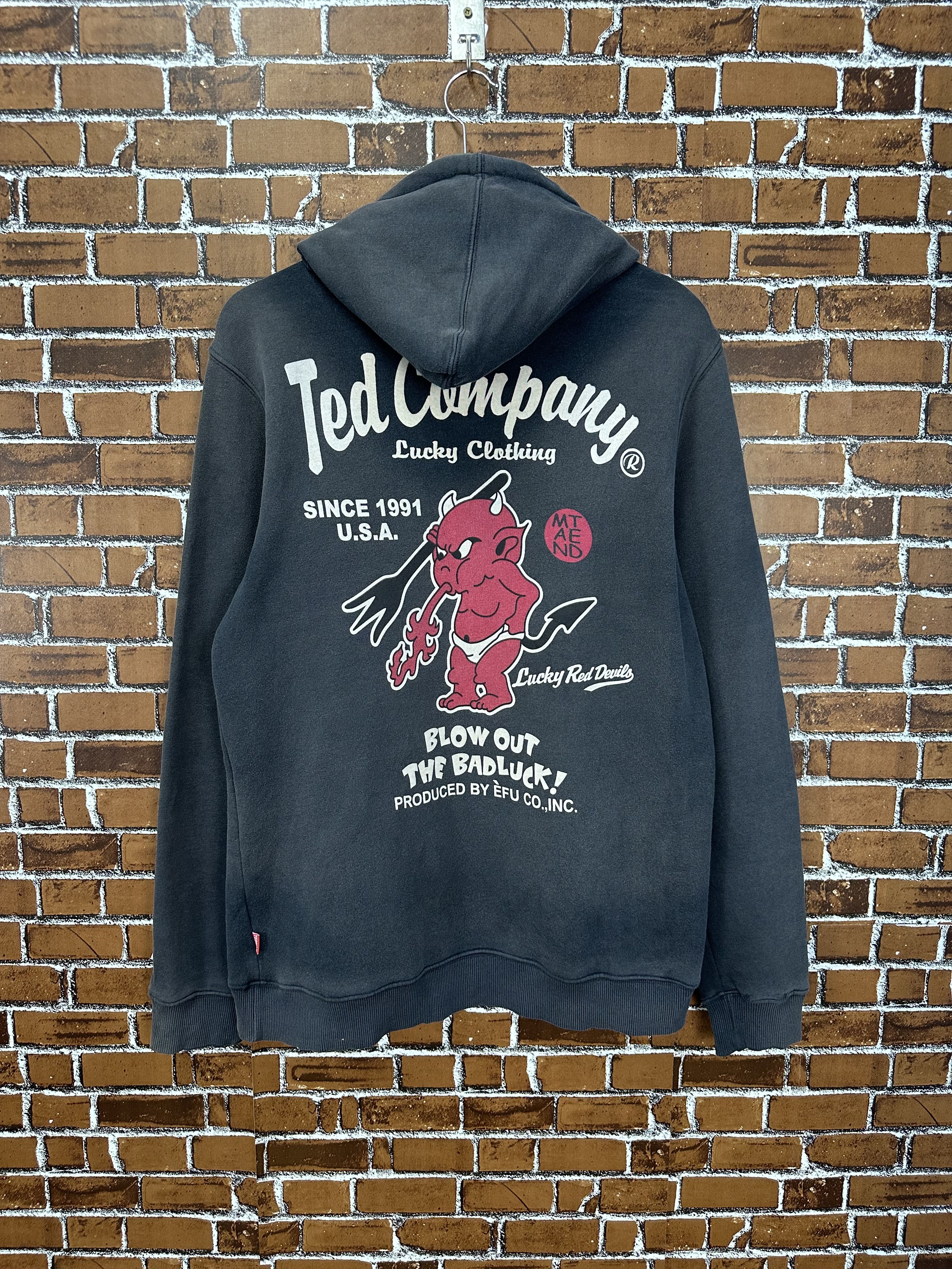 Tedman × Vintage Ted Company Lucky Devil Hoodie Jacket Teddy