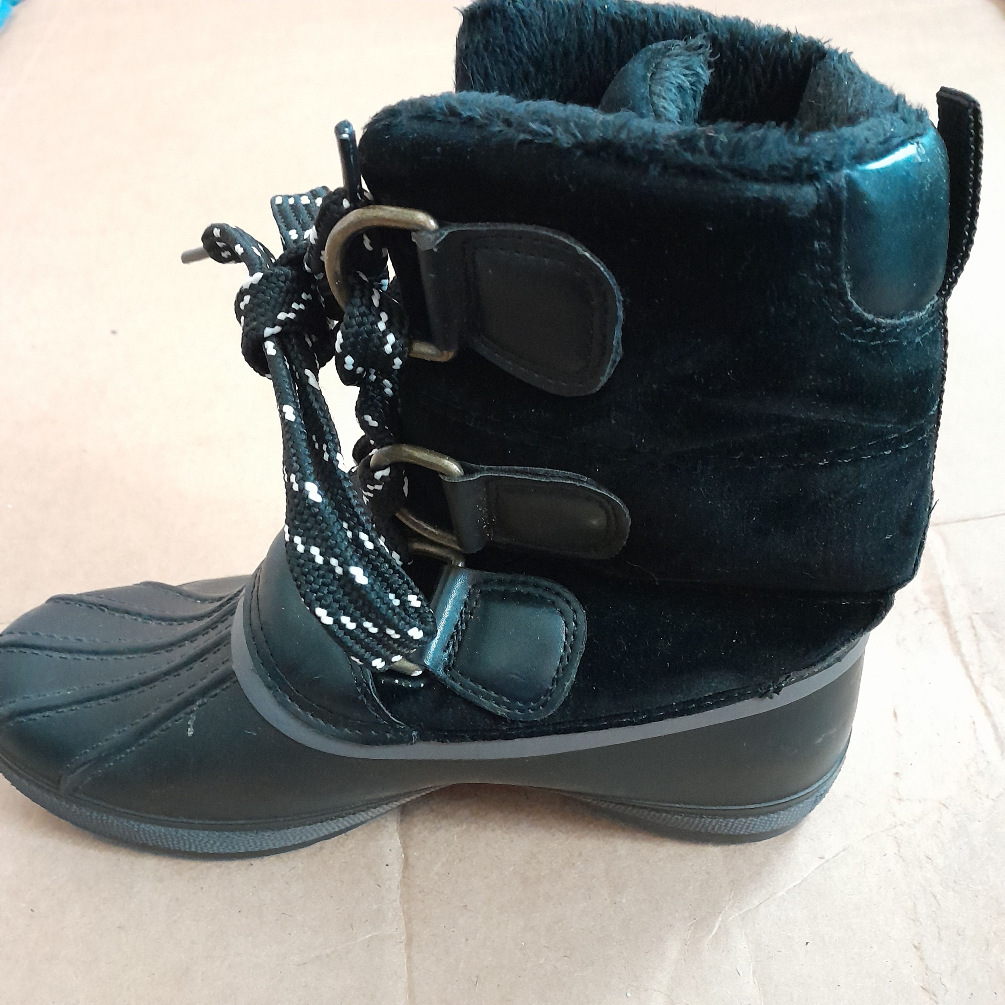 Other Bamboo Women’s Black Ankle Round Toe Boots Size US 6 / IT 36 - 4 Thumbnail