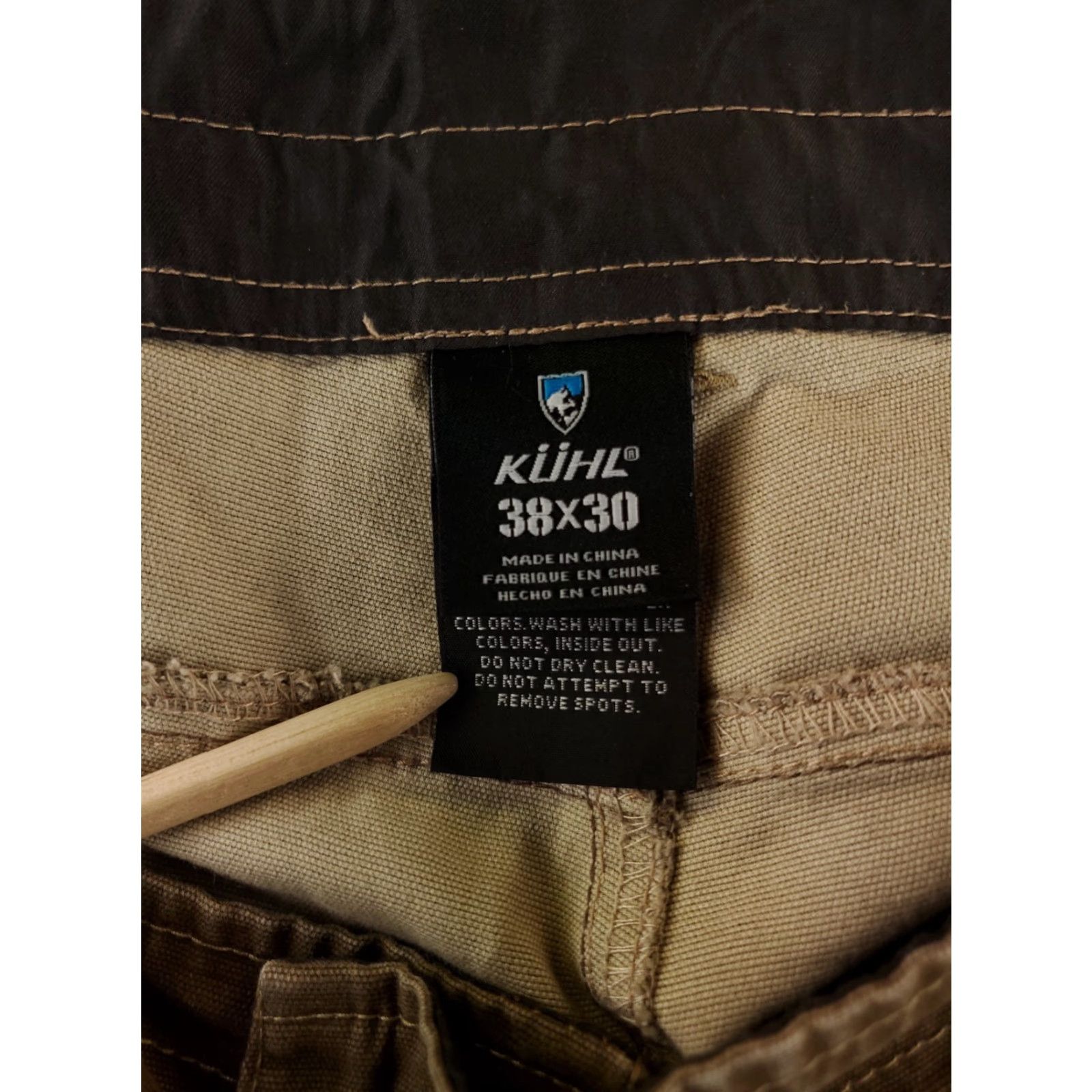 Vintage Kuhl Kanvus Jean Pants Brown 38x30 Mens Chino Inseam 30 38x29.5 Actual Size US 38 / EU 54 - 2 Thumbnail