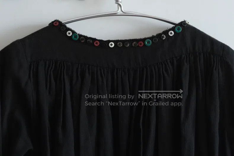 Kapital Kapital Natural color buckle black cotton shirt Size US XS / EU 42 / 0 - 9 Thumbnail