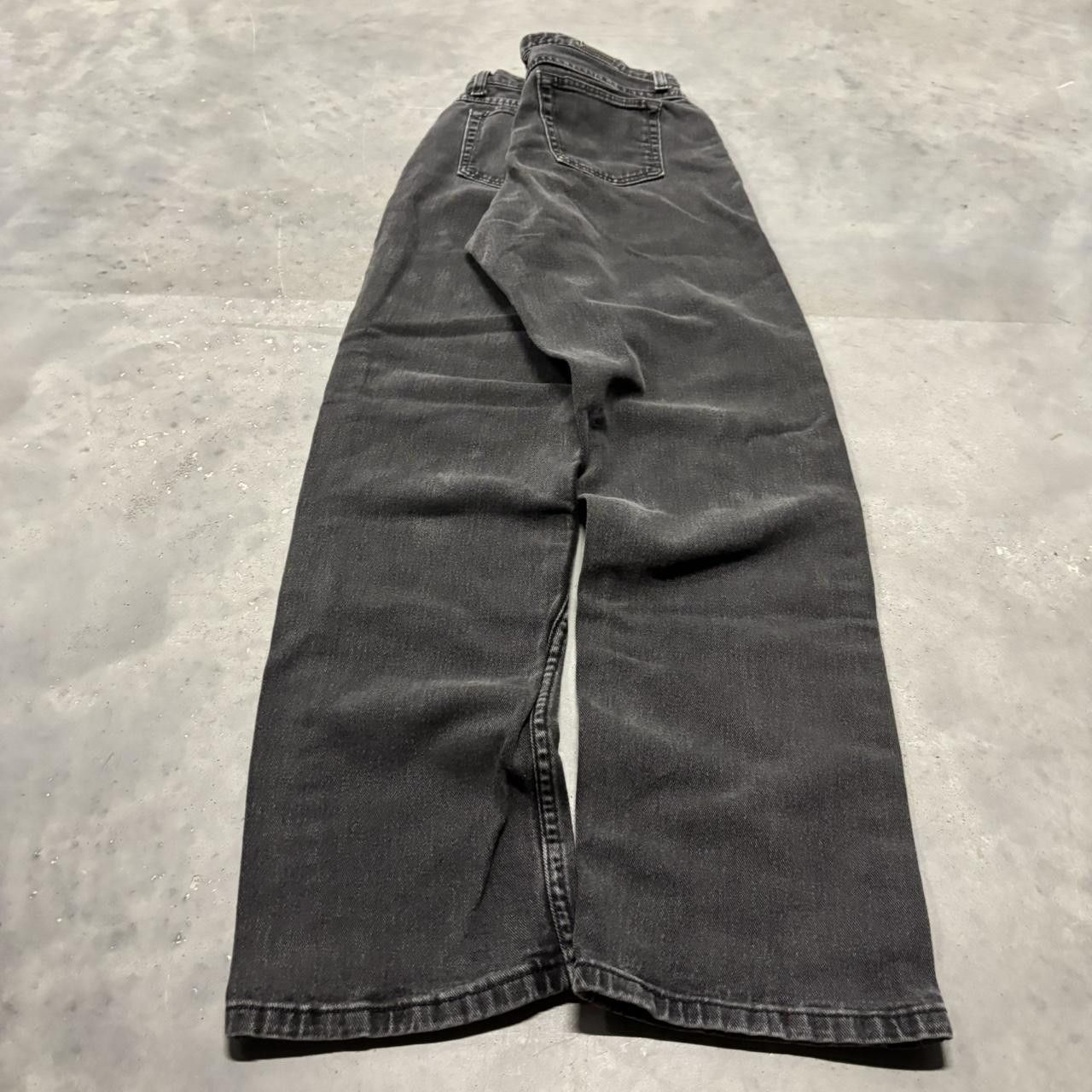 Japanese Brand × Vintage Crazy Vintage Y2K/2000s Grunge Faded Black Denim Jeans! Size US 29 - 4 Thumbnail
