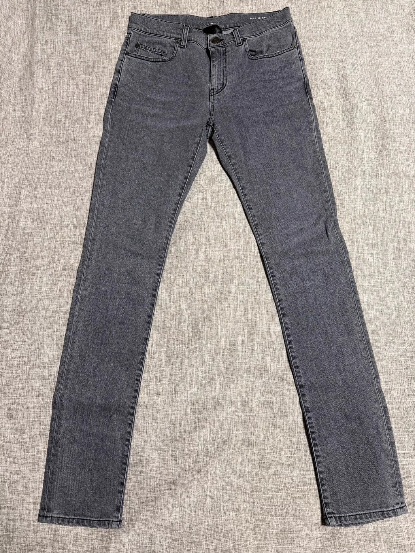 Saint Laurent Paris SLP 15AW Gray D02 Washed Distressed Jeans 30 Size US 30 / EU 46 - 1 Thumbnail