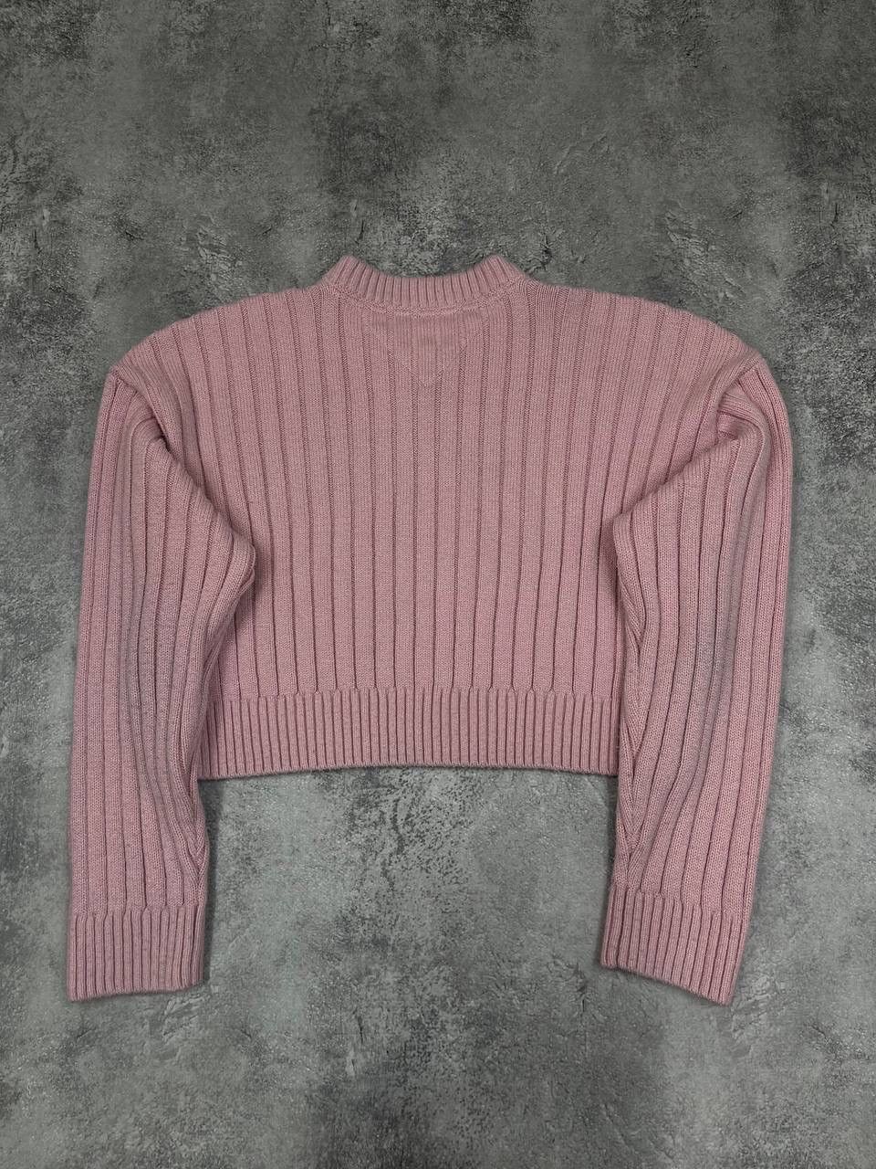 Tommy Hilfiger Tommy Hilfiger Jeans Women Ribbed Knit Cropped Sweater Pink Size S / US 4 / IT 40 - 5 Thumbnail