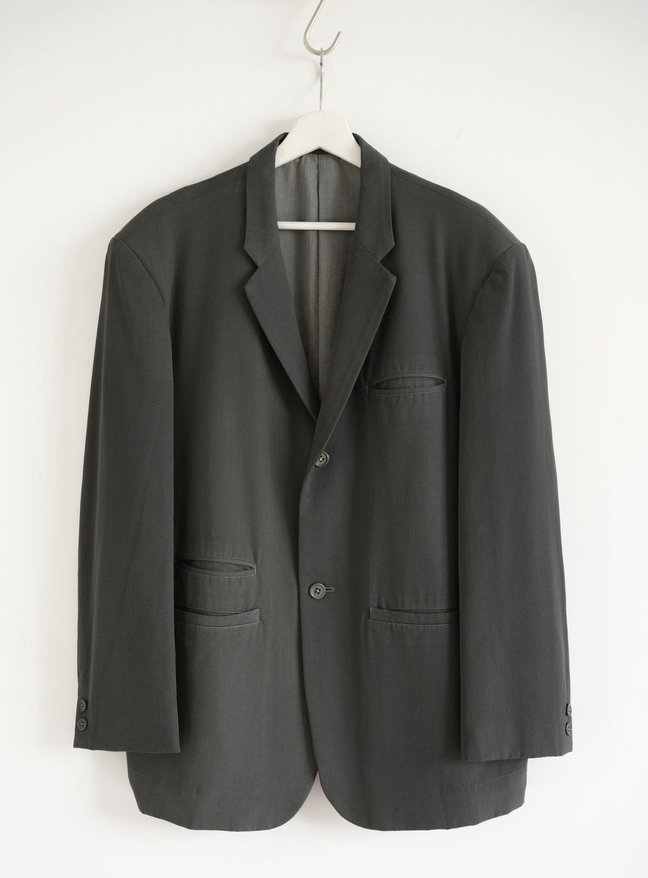 Yohji Yamamoto Yohji Yamamoto 98AW Garment Dyed Bleached Blazer Size 38S - 1 Thumbnail
