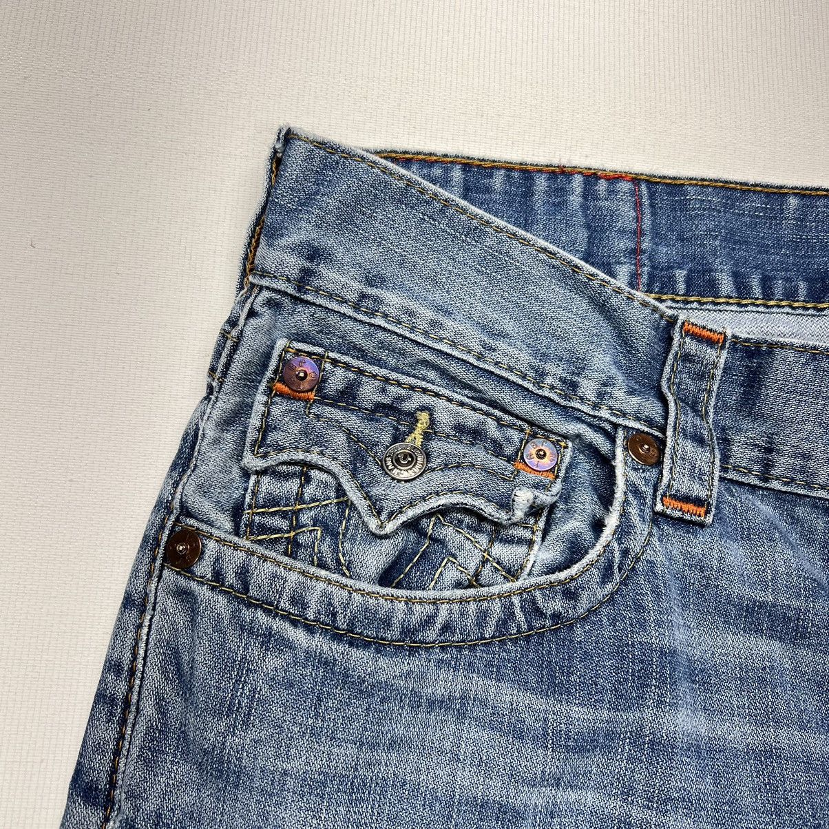 True Religion True Religion Jeans Blue Straight Flap Denim Ricky Washed Size US 36 / EU 52 - 6 Thumbnail