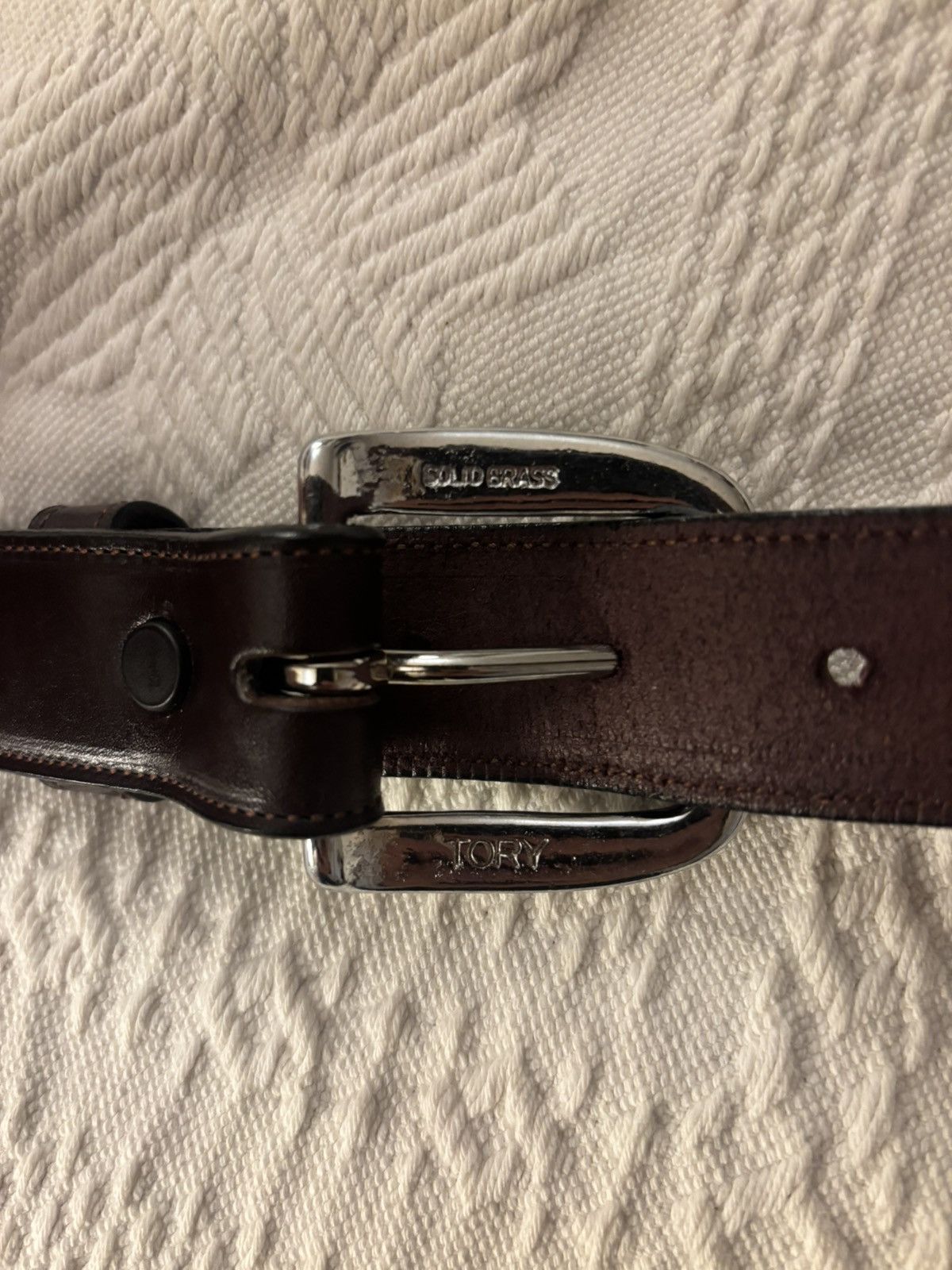 Other TORY brown belt w/ raised center Size 36 - 5 Thumbnail