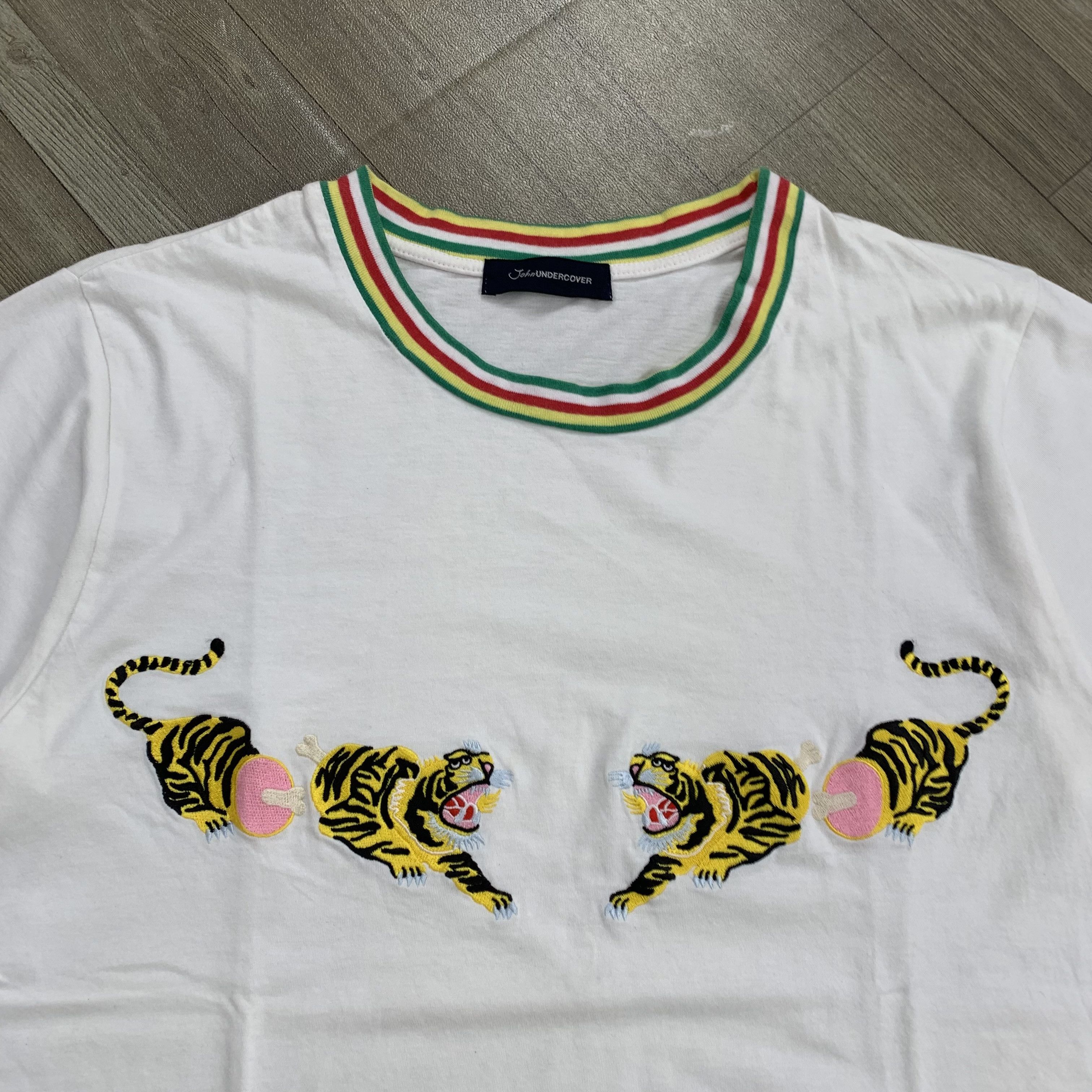 John Undercover John Undercover Embroidery Double Tiger Tshirt Size US M / EU 48-50 / 2 - 2 Thumbnail