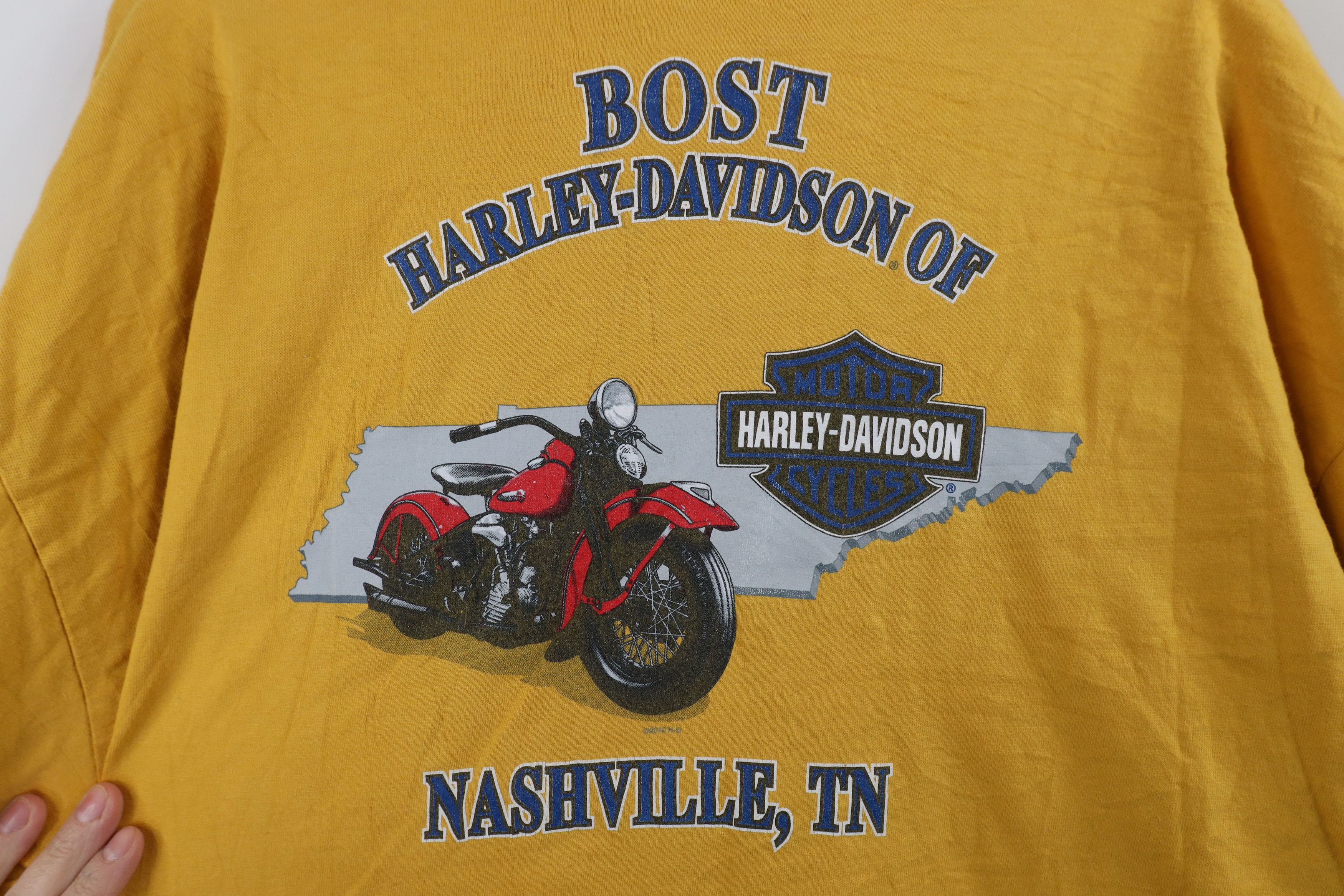 Harley Davidson Vintage Y2K Harley Davidson Spell Long Sleeve T-Shirt USA Size US XXL / EU 58 / 5 - 12 Thumbnail