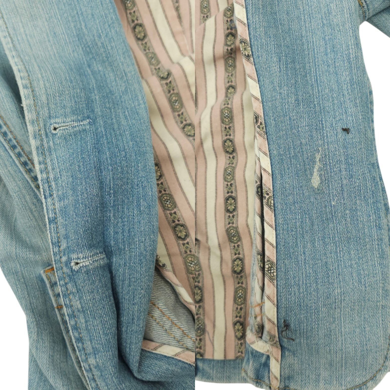 Gap GAP Denim Blazer Jacket Womens 2 READ Y2K Indie Light Wash Size XS / US 0-2 / IT 36-38 - 7 Thumbnail