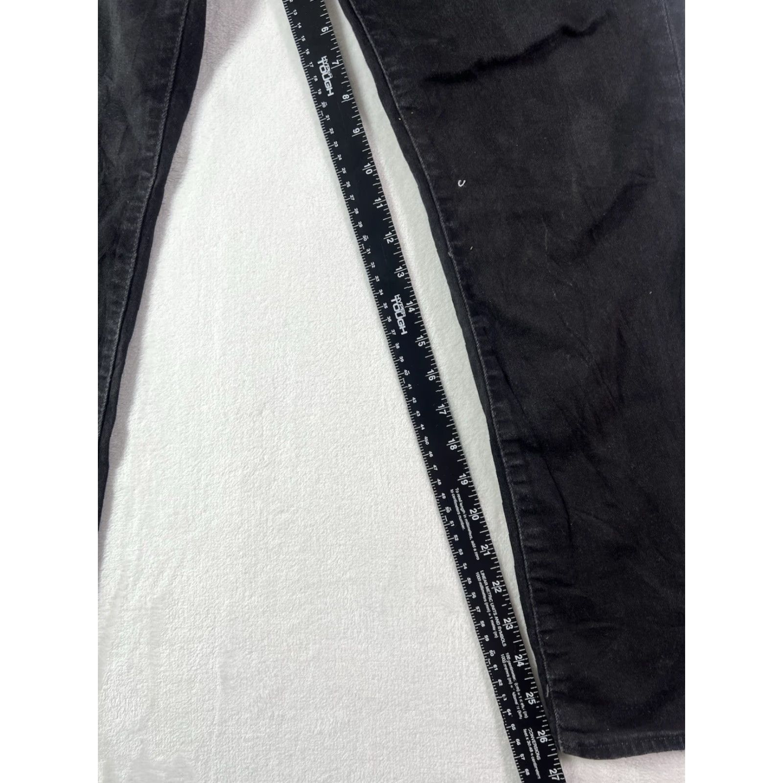 Levi's Levi's Jeans 34x30 Black Regular Straight Distressed 5-Pocket Denim Cowboy 90s USA 500 Series Men Jeans Size US 34 / EU 50 - 6 Thumbnail