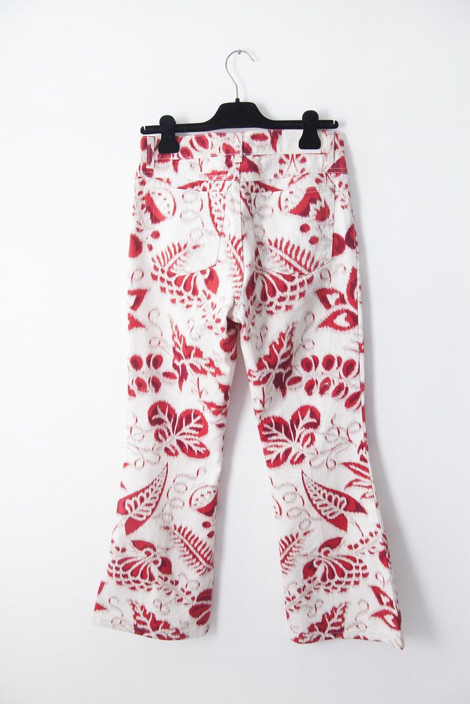 Gucci SS00 Blurry print flared pants Size 28" / US 6 / IT 42 - 3 Thumbnail