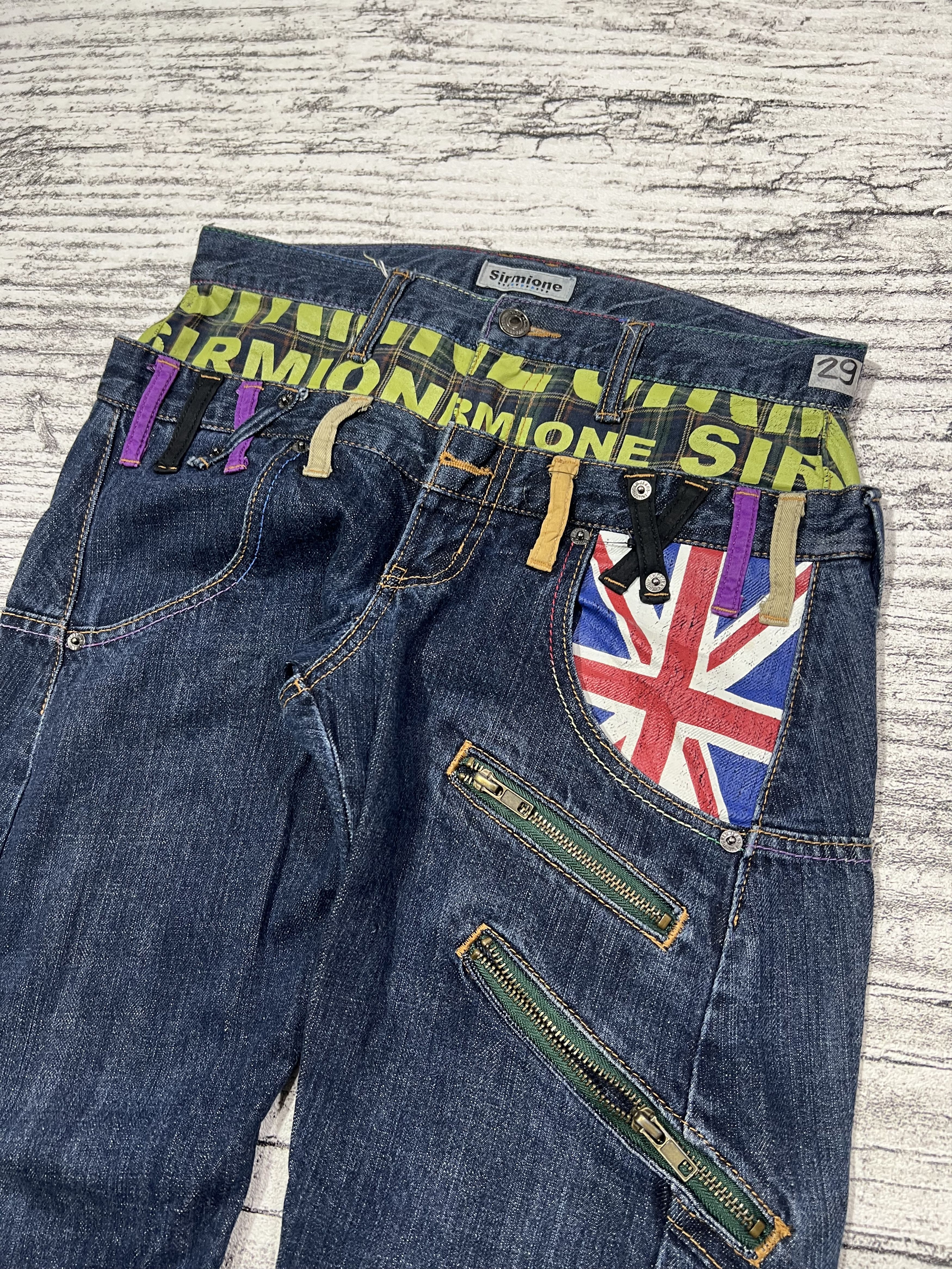 Japanese Brand 2000s Hysteric Double Waist Poem Jeans y2k Lgb Ifsix Size US 29 - 3 Thumbnail