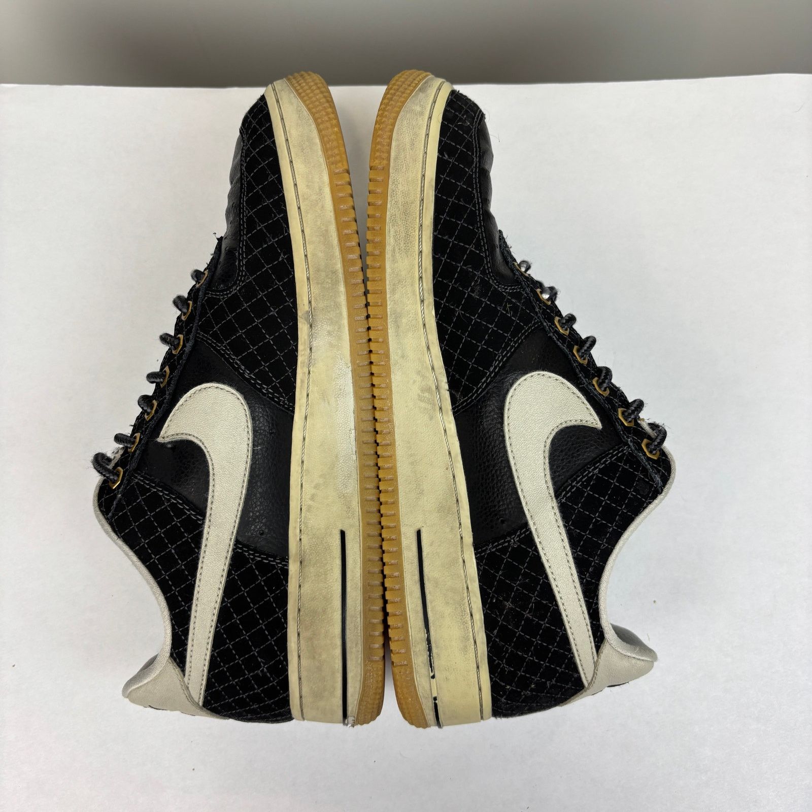 Nike Nike Air Force 1 Black Checkered Sneakers Shoes Men's 10 Size US 10 / EU 43 - 7 Thumbnail