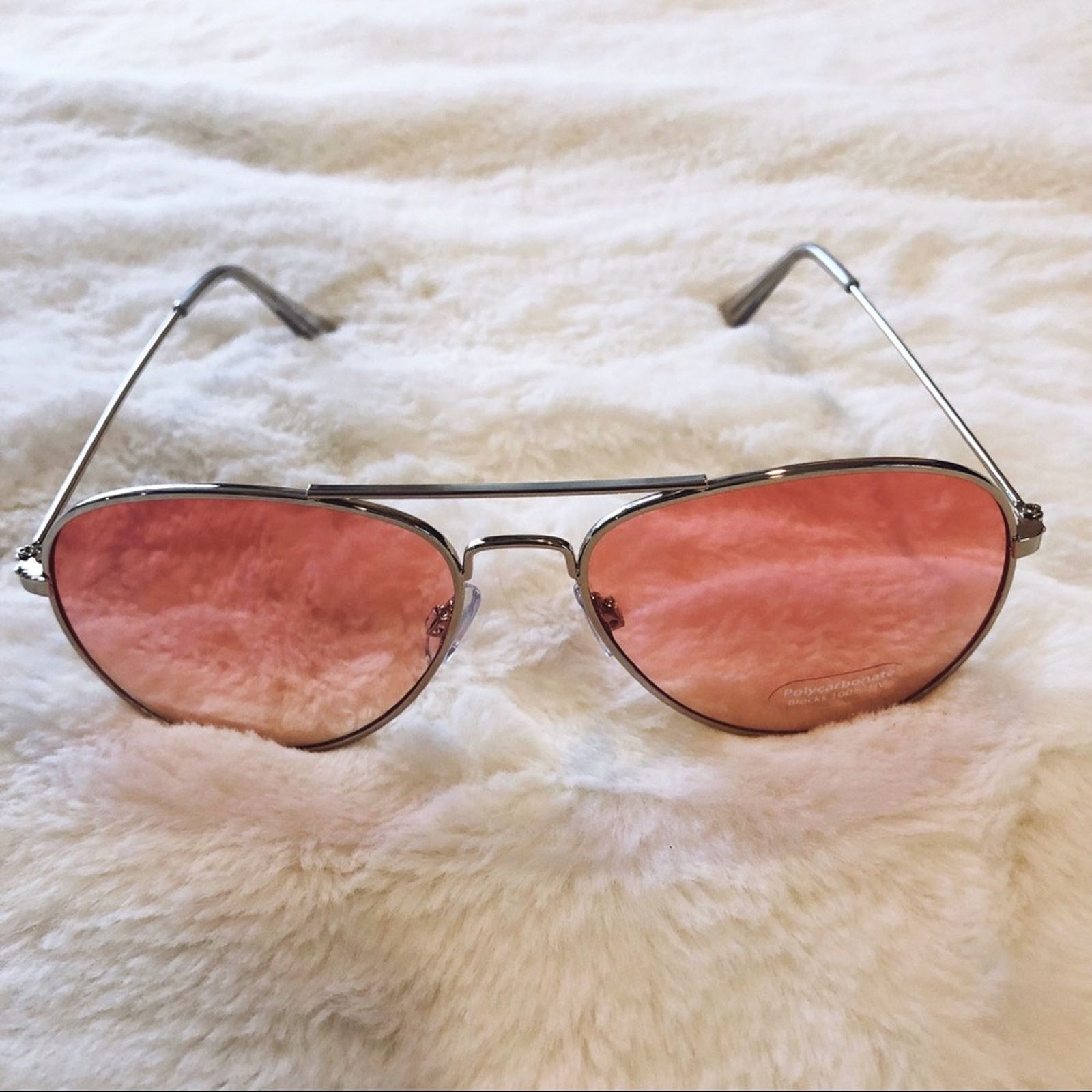 Other Rosalia Light Pink Full Rim Aviator Sunglasses Size ONE SIZE - 5 Thumbnail