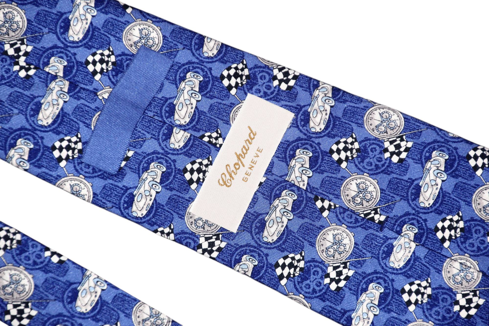 Chopard Chopard Geneve Racing Design Silk Tie Size ONE SIZE - 3 Thumbnail
