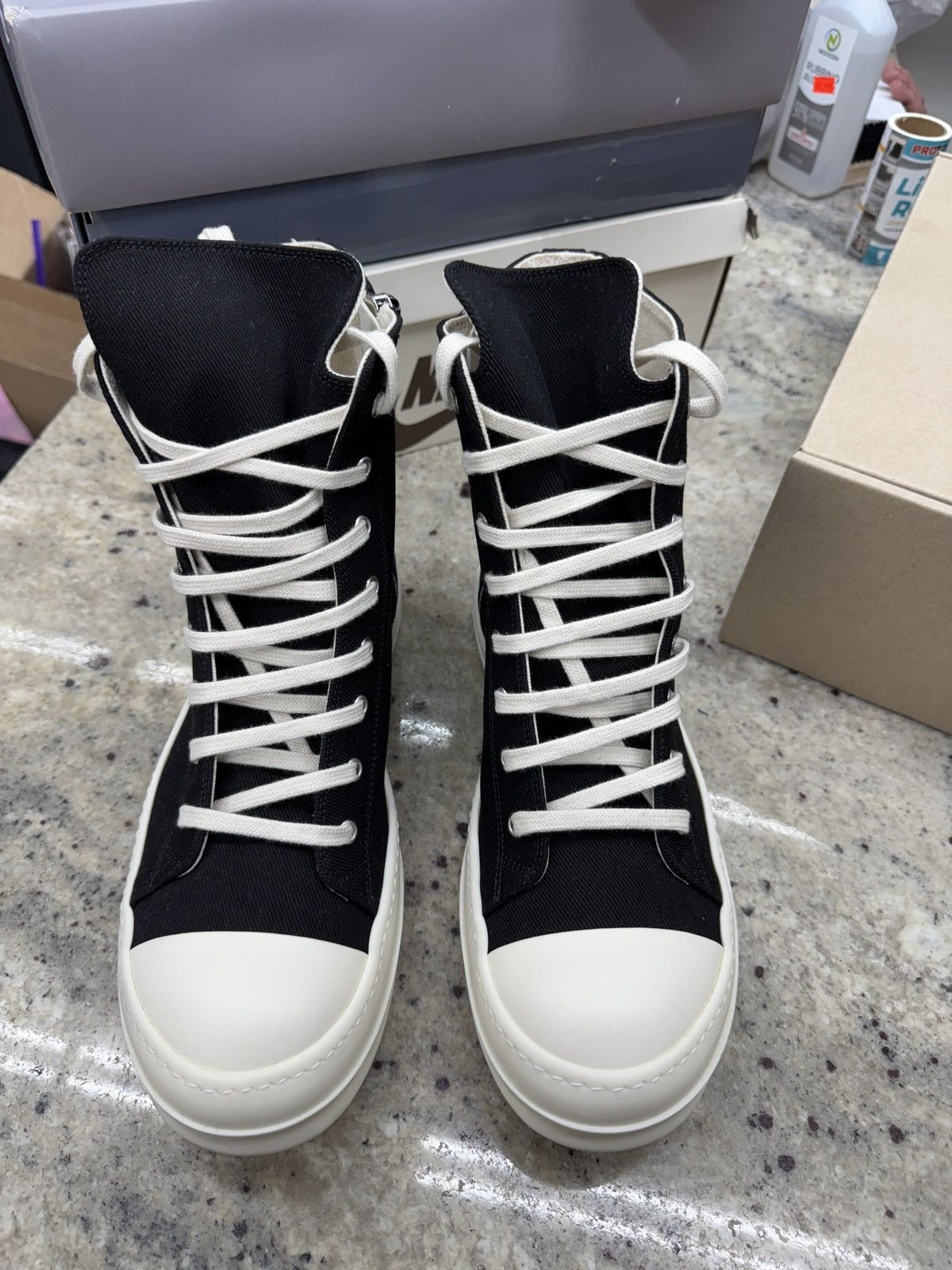 Rick Owens Rick Owen Geobasket Hightops Size US 9.5 / EU 42-43 - 3 Thumbnail
