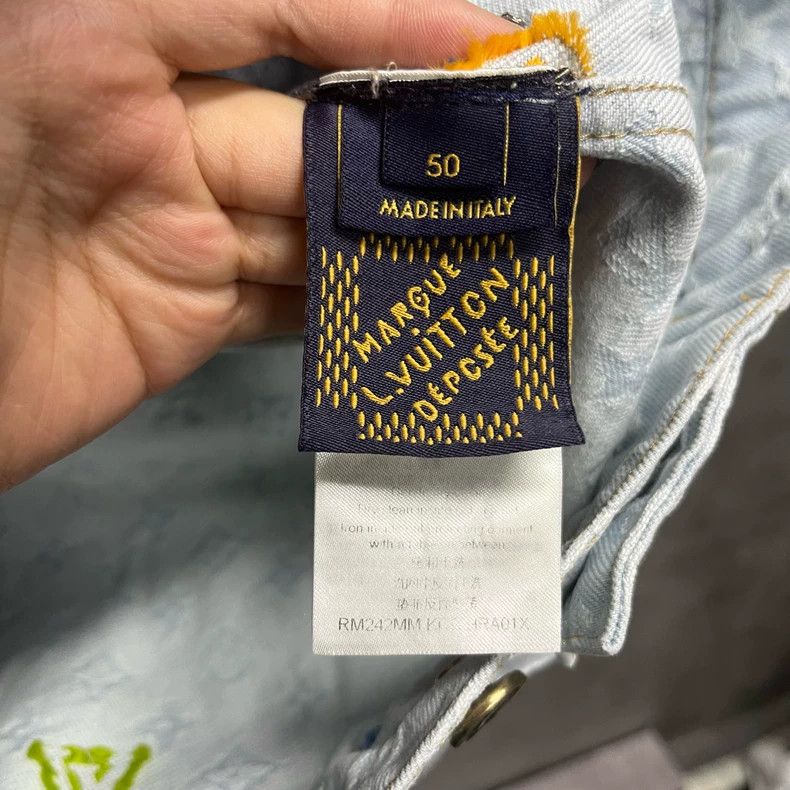 Louis Vuitton LOUIS VUITTON 24 Light blue logo monogrammed embroidered la Size US M / EU 48-50 / 2 - 3 Thumbnail