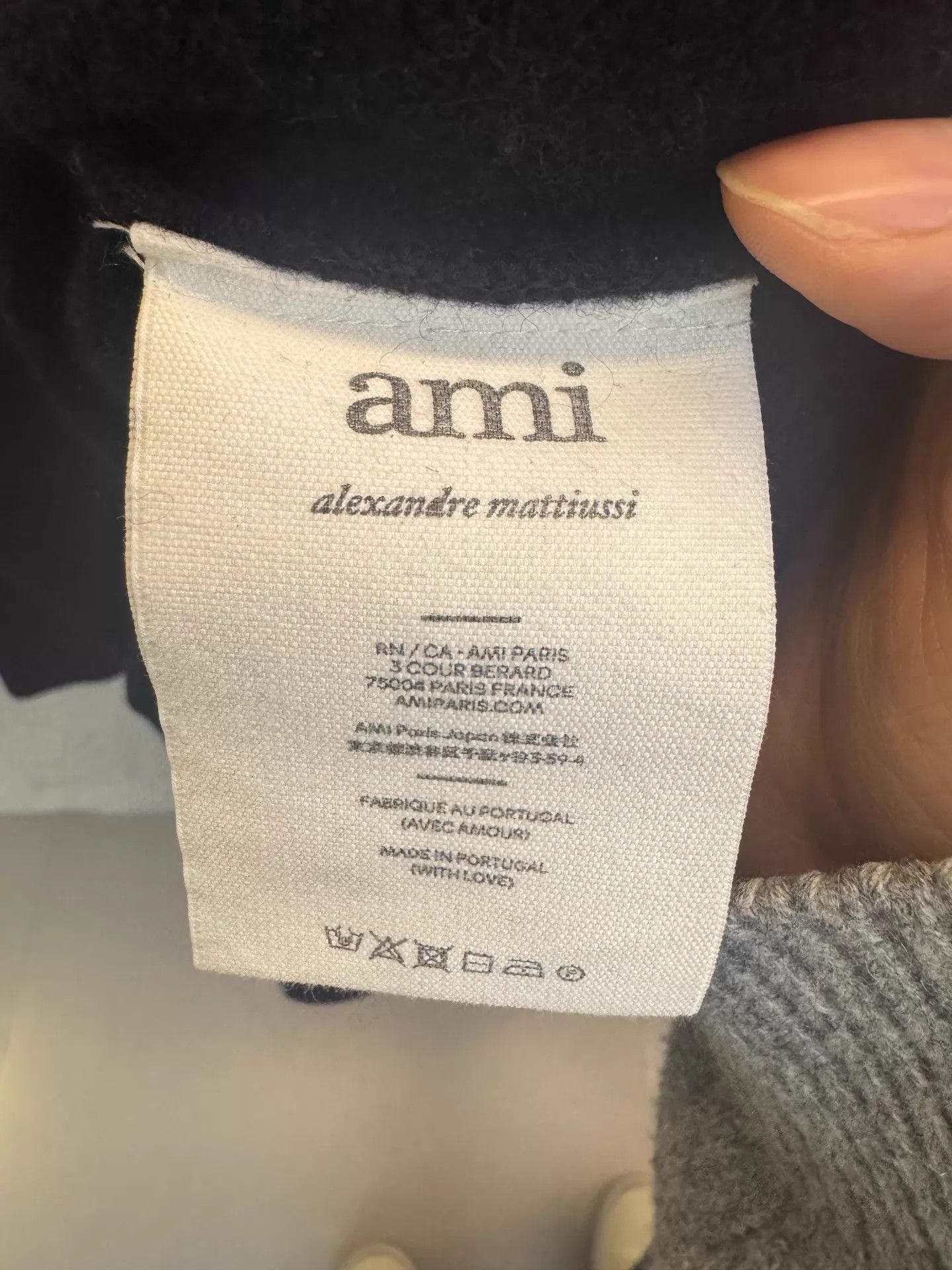 AMI AMI Black Heart A Logo Wool Sweater L Size US L / EU 52-54 / 3 - 5 Thumbnail