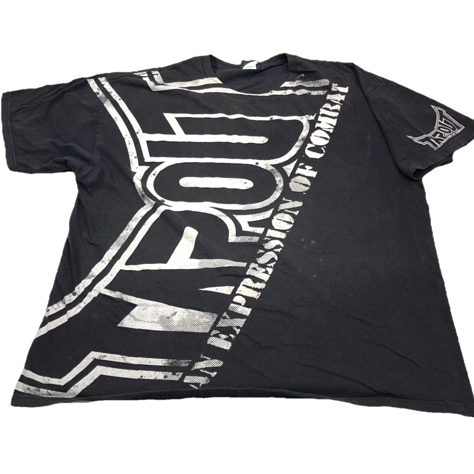 Tapout VINTAGE Tapout Shirt Men 2XL Black Tee Graphic Print Viking Gothic Grunge Motorcycle Punk USA Sun Faded AOP Short Sleeve T-Shirt Mens Size US XXL / EU 58 / 5 - 2 Thumbnail