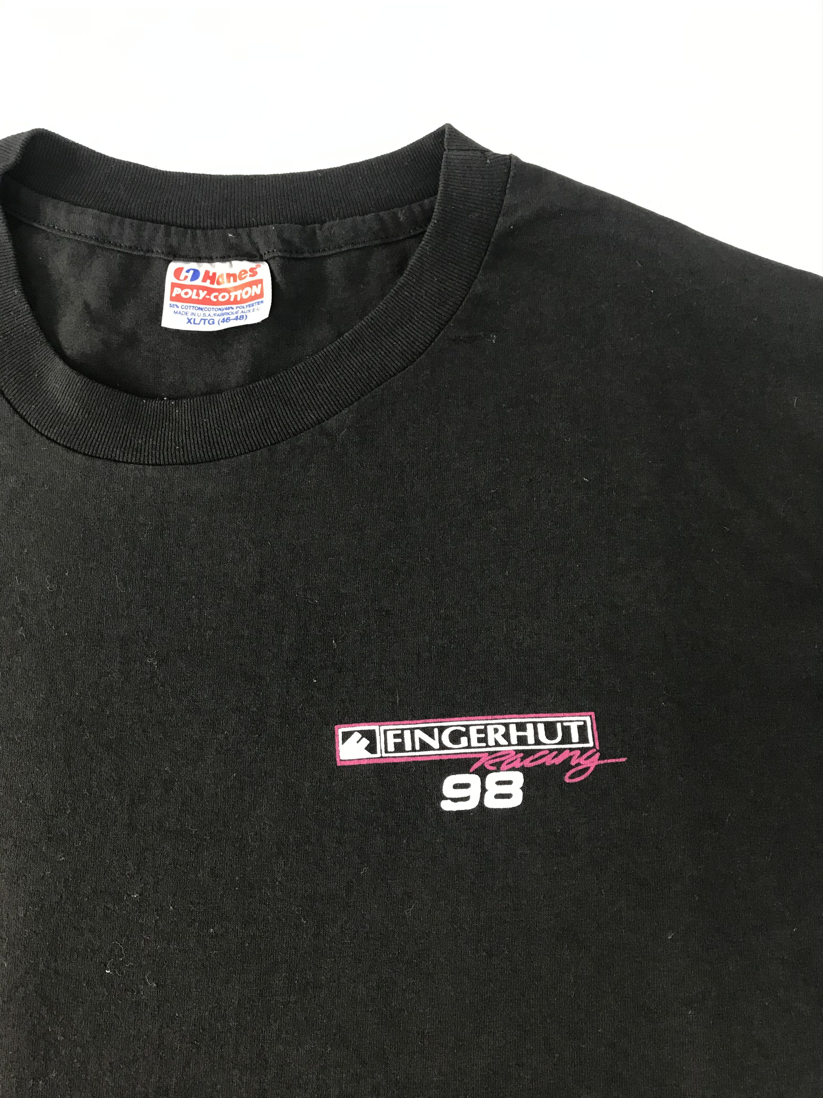 Vintage 90s Fingerhut Racing 98 Printed Tee T-shirt Size US L / EU 52-54 / 3 - 5 Thumbnail