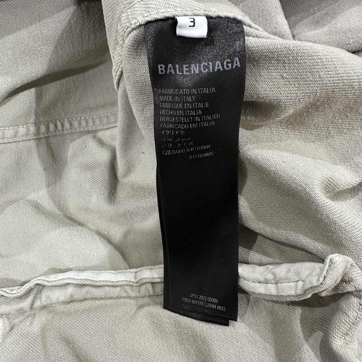 Balenciaga Balenciaga Denim Jacket Size US L / EU 52-54 / 3 - 6 Thumbnail