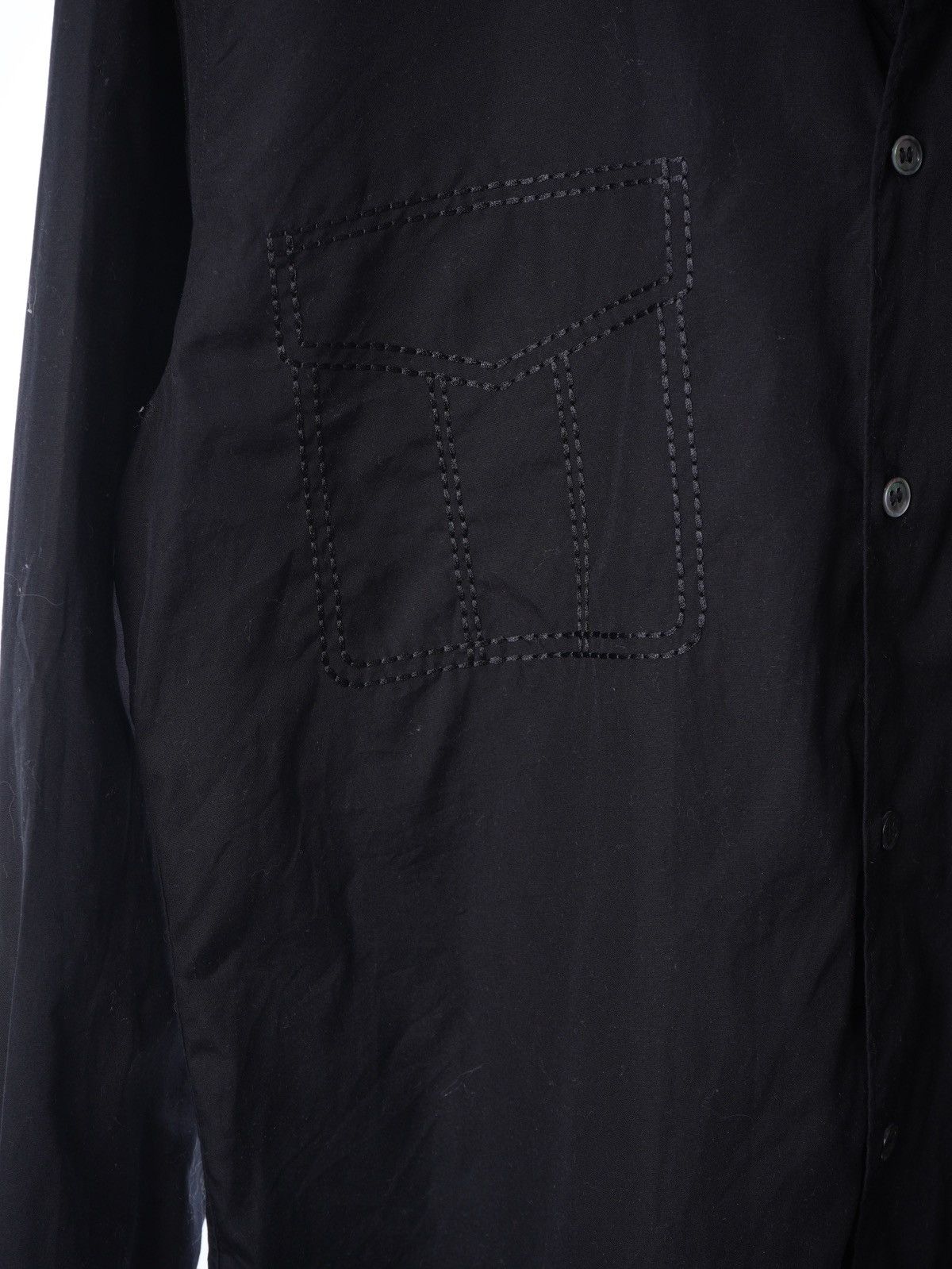 Comme des Garcons Black Comme Des Garcons Black Shirt Longsleeve printed pocket Size US L / EU 52-54 / 3 - 2 Thumbnail