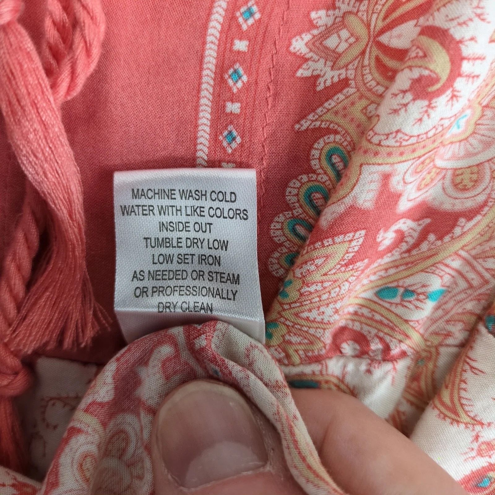 Anthropologie Grand & Greene Orange Floral Paisley Blouse Sz L Puff Sleeve Size L / US 10 / IT 46 - 9 Thumbnail