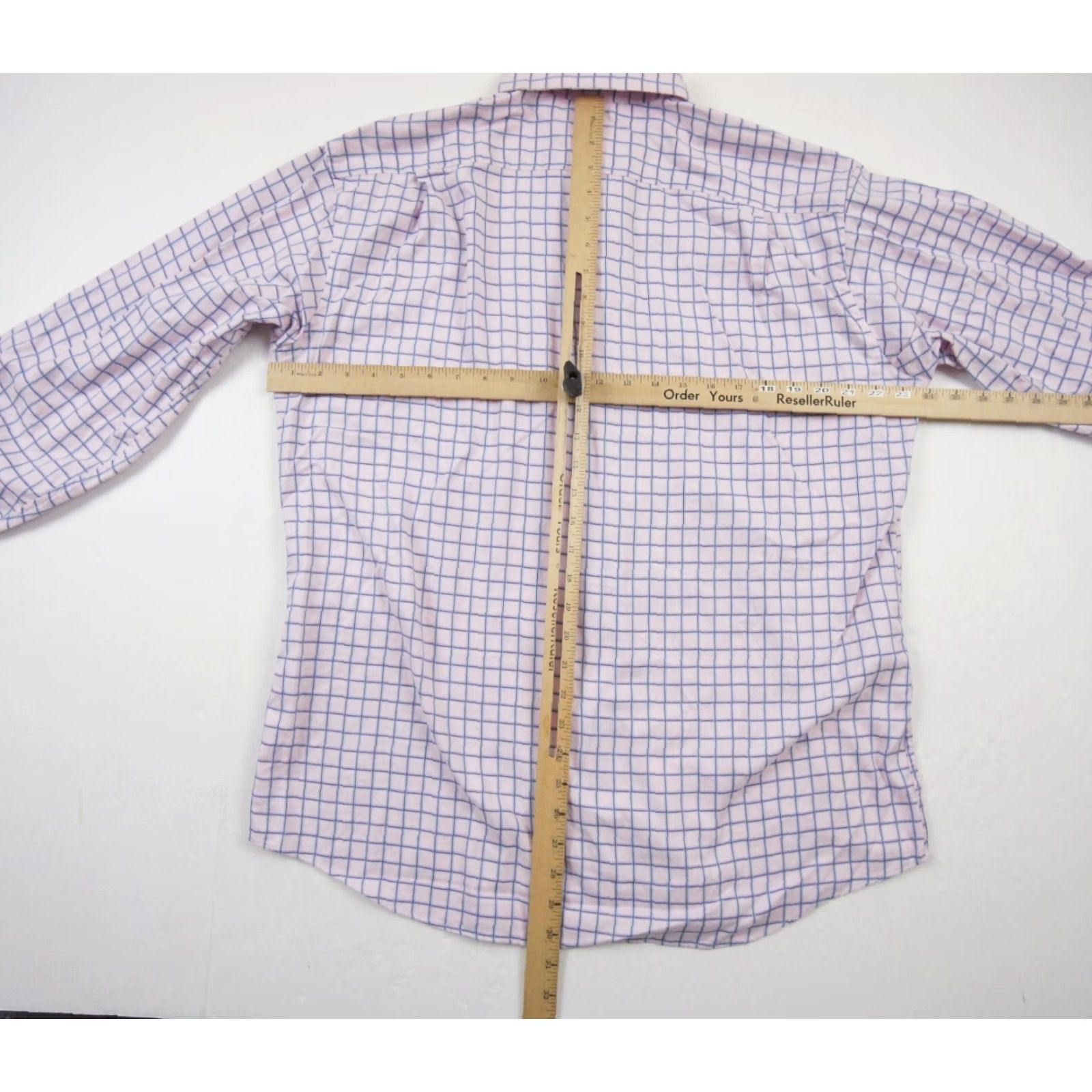 Tommy Bahama Tommy Bahama Men's Long Sleeve Button-Up Shirt 16 34-35 Pink Cotton Dress Casual Business Work Size 42R - 7 Thumbnail
