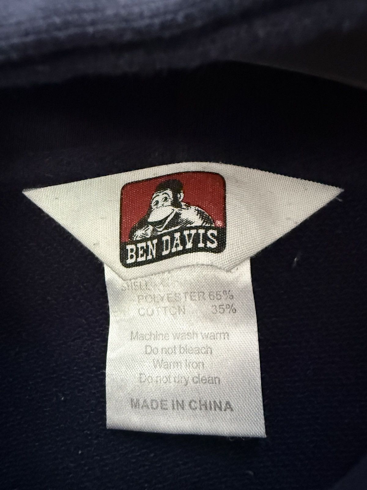 Ben Davis 🔥 Ben Davis Big Logo Streetwear Distressed Sweat Hoodie - M Size US M / EU 48-50 / 2 - 6 Thumbnail