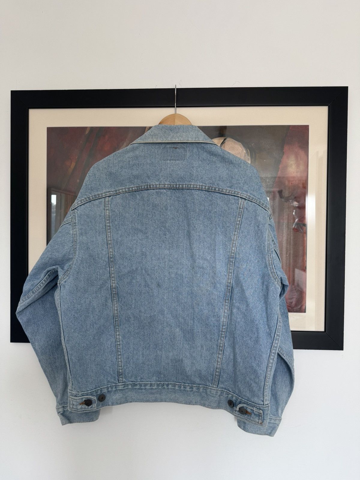 Levi's Levis Vintage Denim Trucker Jacket 70507 90s Made In USA Size US L / EU 52-54 / 3 - 3 Thumbnail