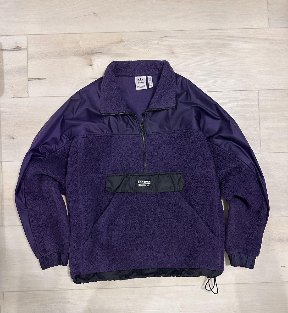 Adidas Vintage adidas fleece jacket Size US L / EU 52-54 / 3 - 1 Thumbnail