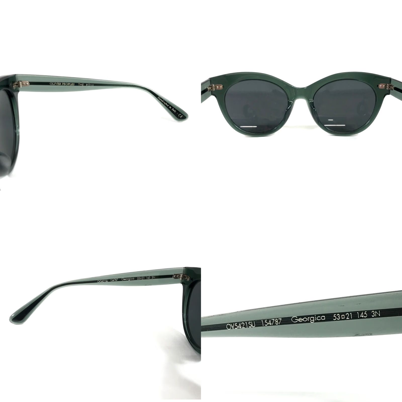 VINTAGE Oliver Peoples Sunglasses Cat Eye Womens Green UV400 90s